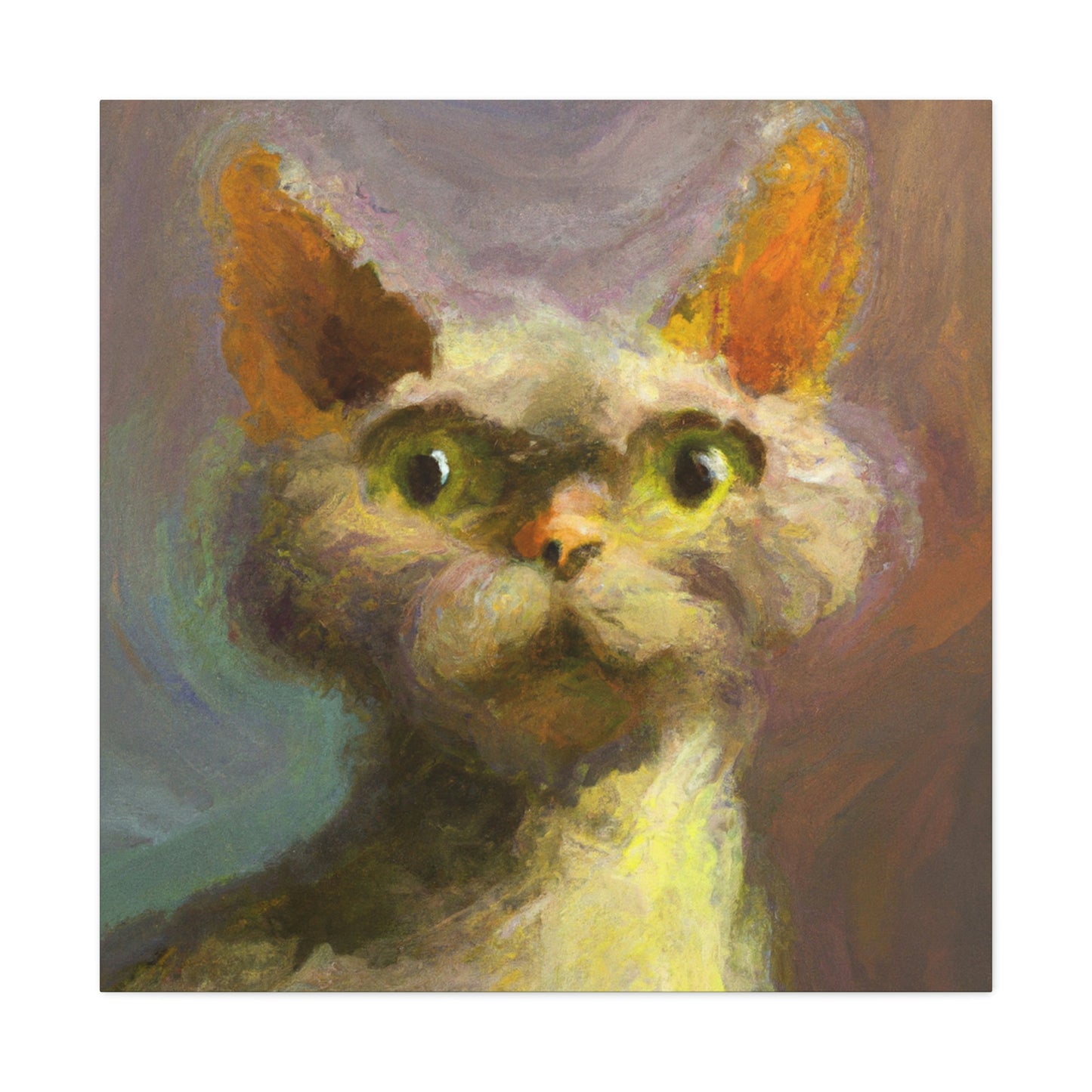 "Devon Rex Majesty" - Canvas