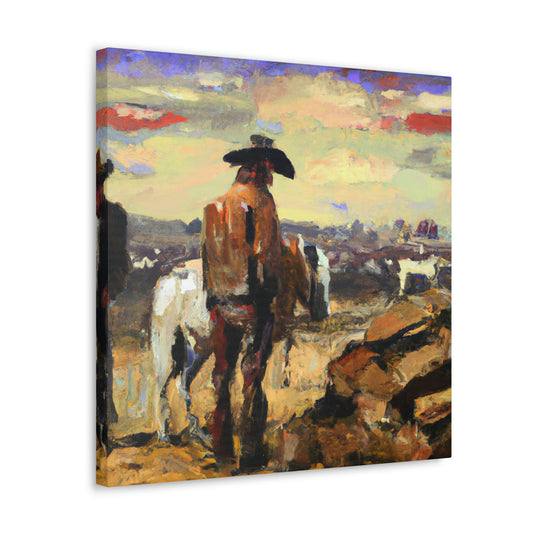 "Saddle Bags Distinctly Felt" - Canvas