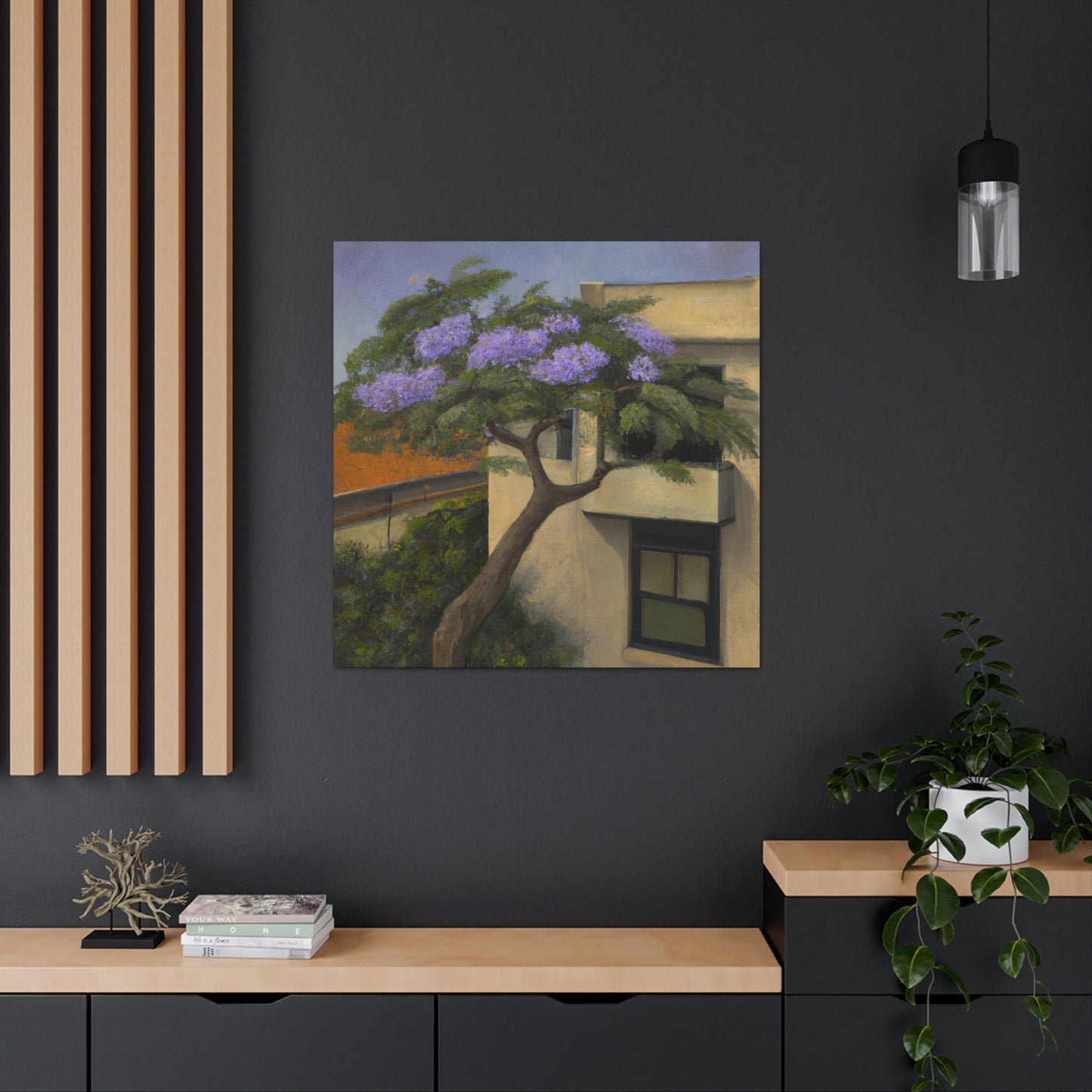 Jacaranda in Expressionism - Canvas