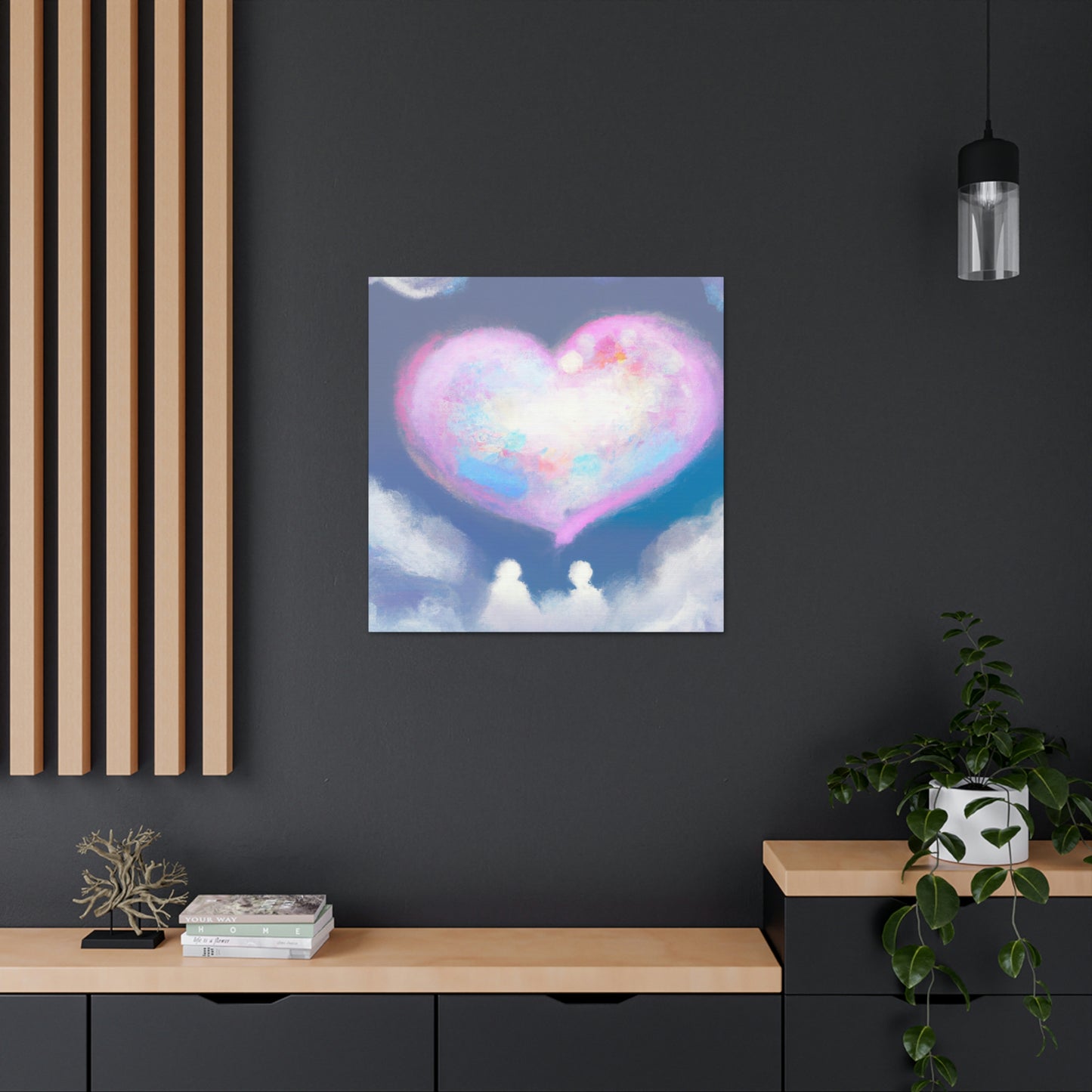 Hearts in Heaven's Clouds - Canvas