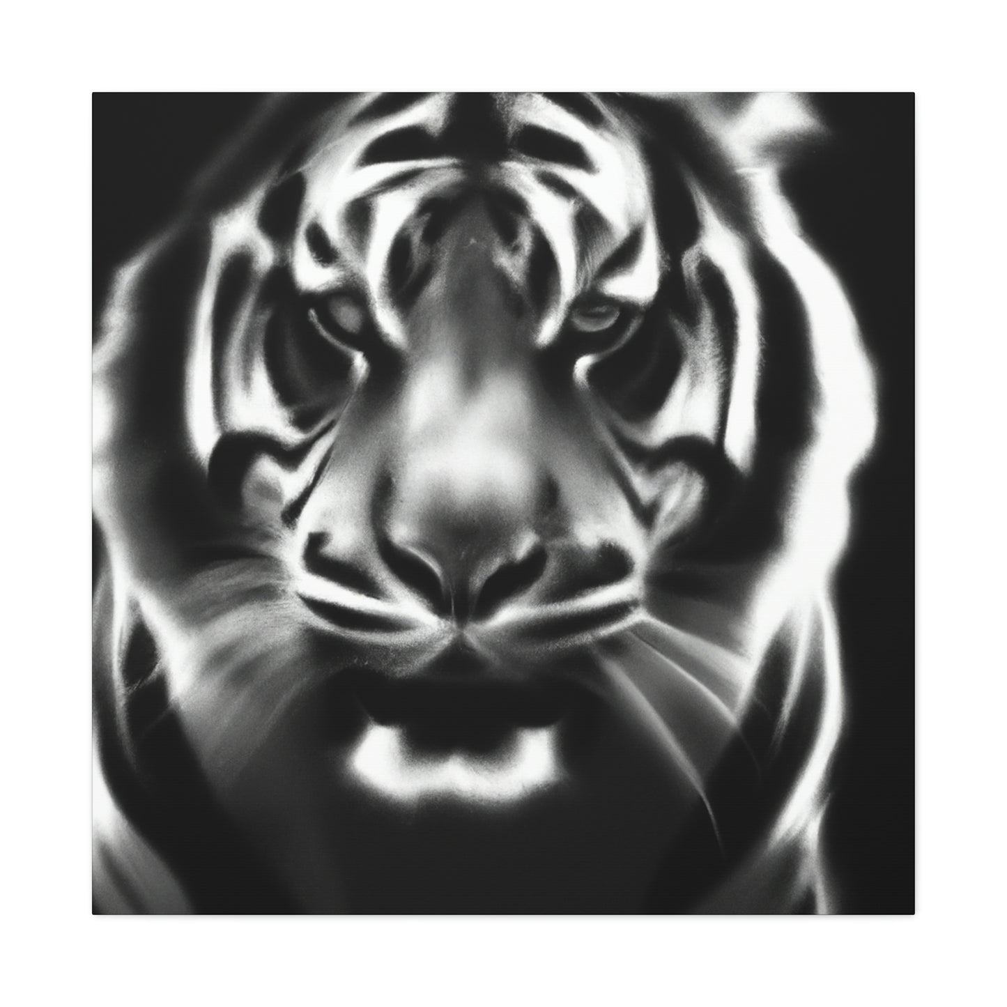 "Majestic Bengal Tiger Scene" - Canvas