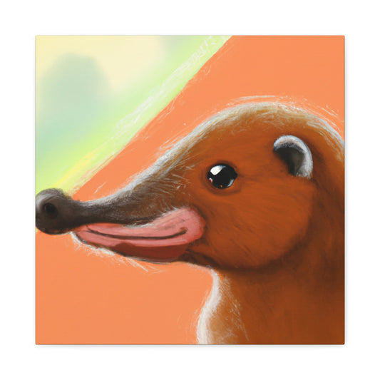 Platypus in a Pond - Canvas