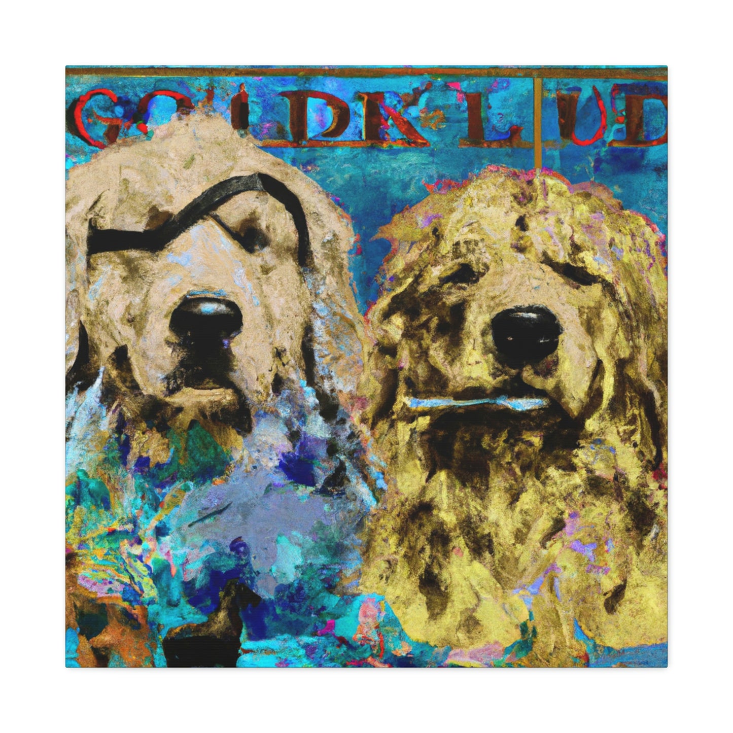 "Golden Retriever Repose" - Canvas