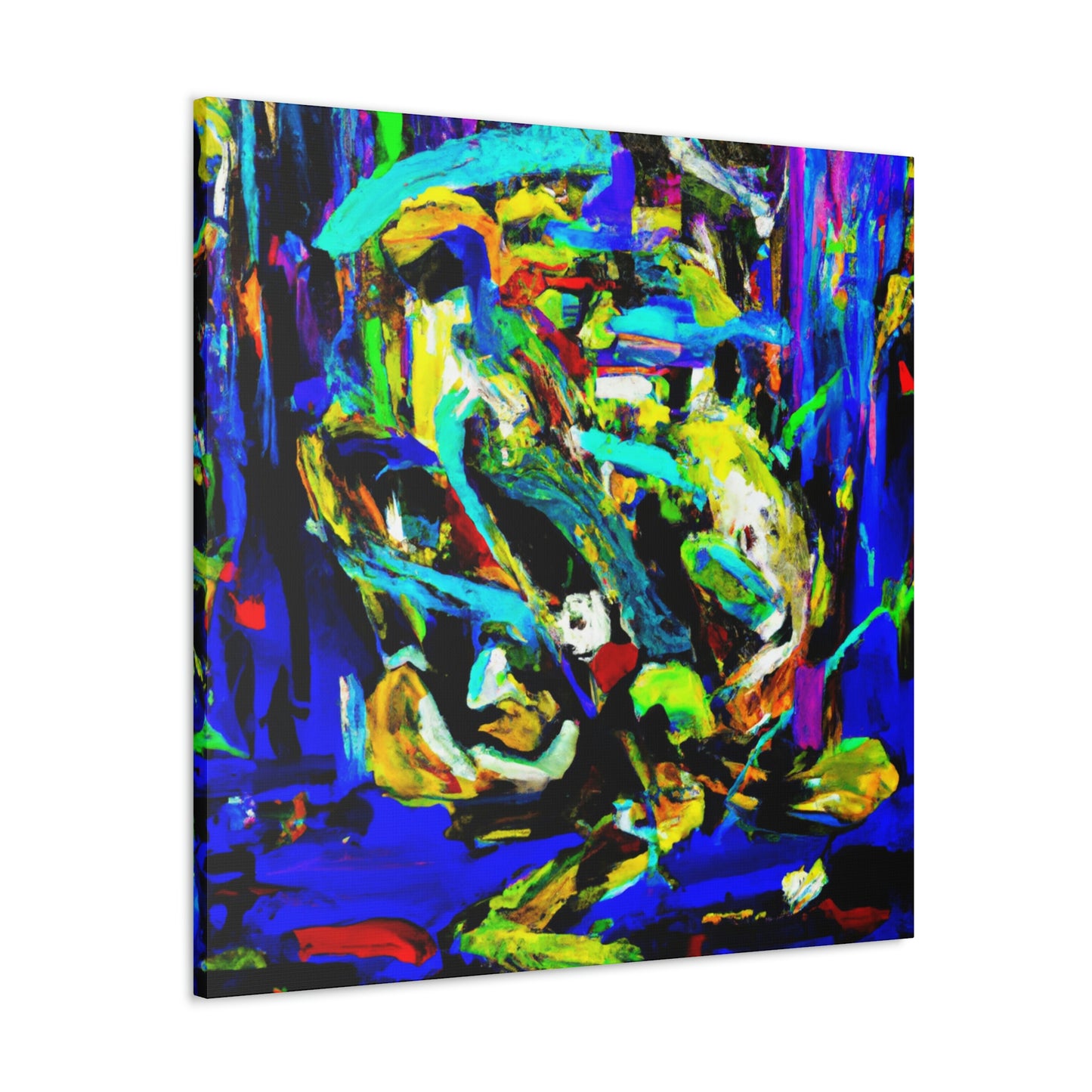 A Blue Symphony Breezes - Canvas