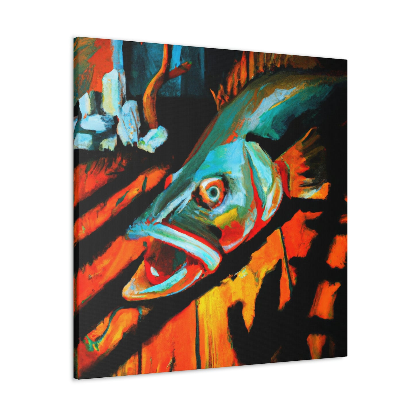 Walleye in Expressionism - Canvas