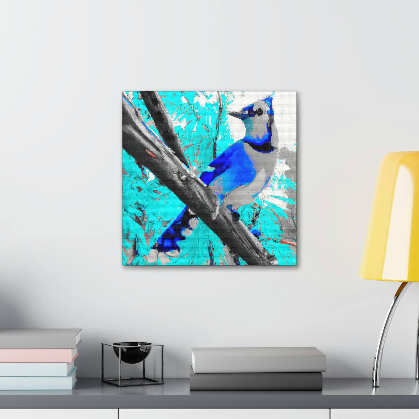 "A Blue Jay's Flight" - Canvas