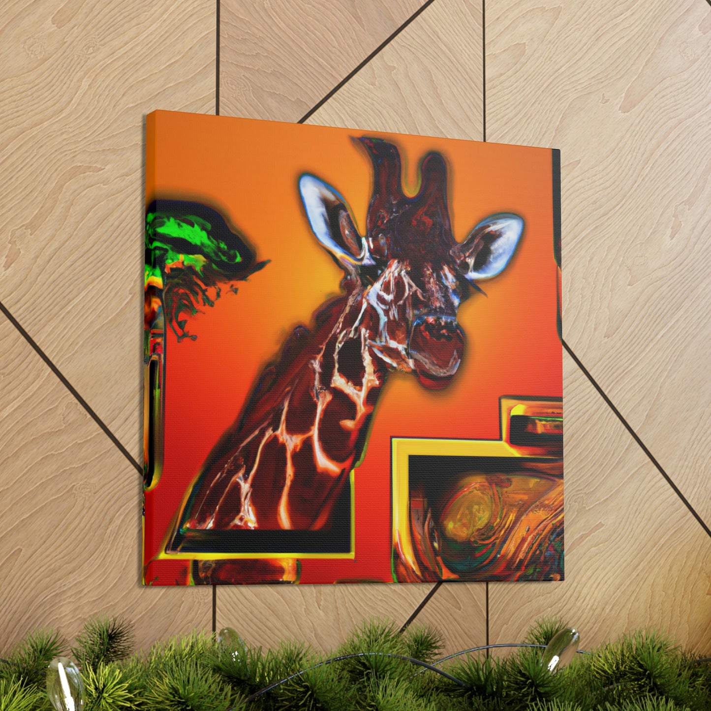 Giraffe in Art Deco - Canvas