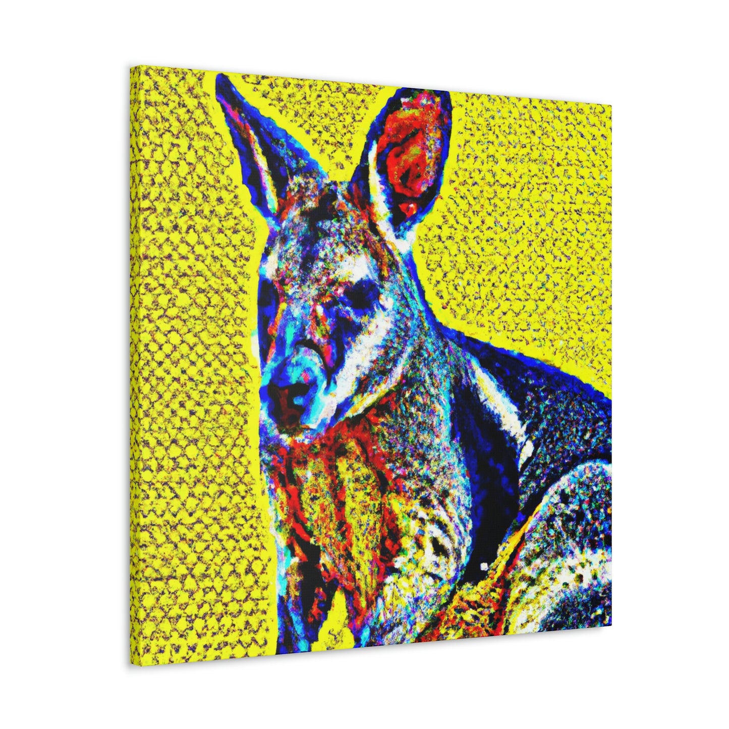 Wallaby in Pointillism - Canvas