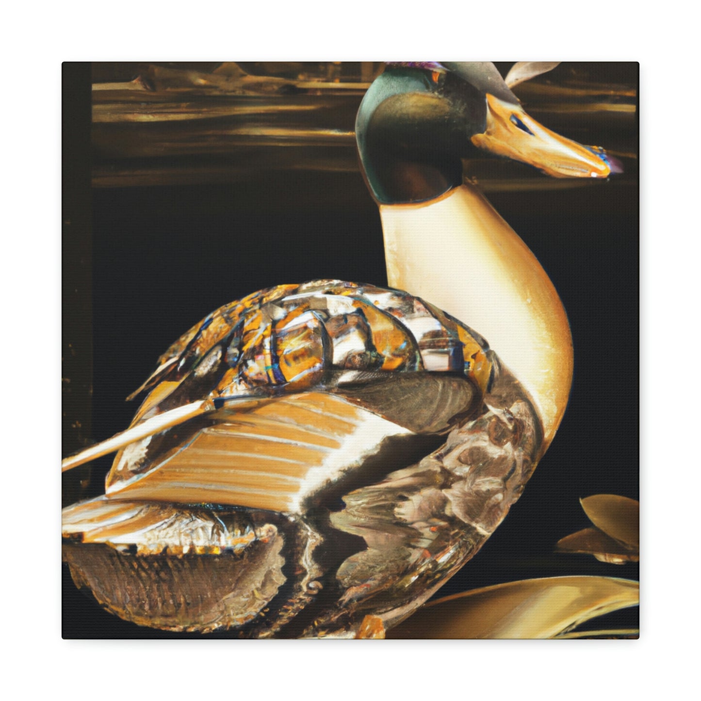 Mallard in Art Deco - Canvas