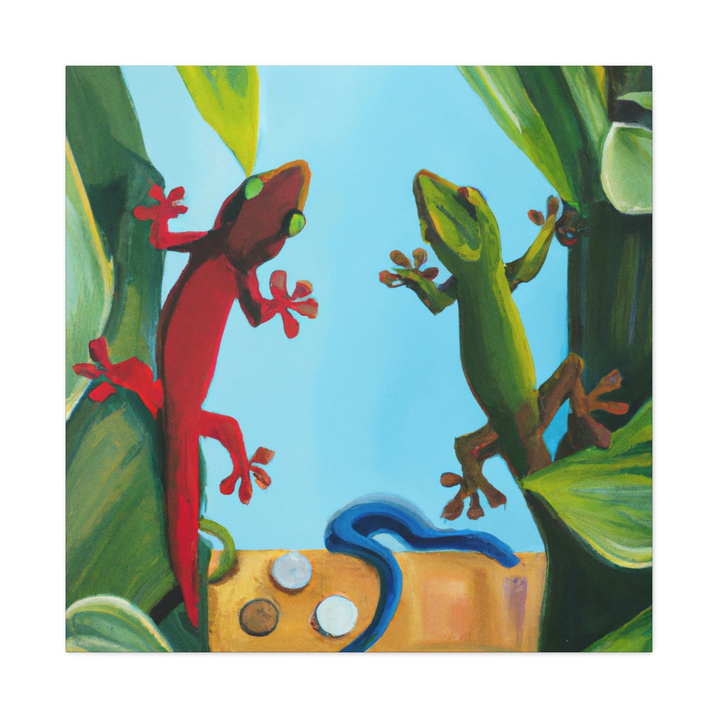 "Geckos on Canvas" - Canvas