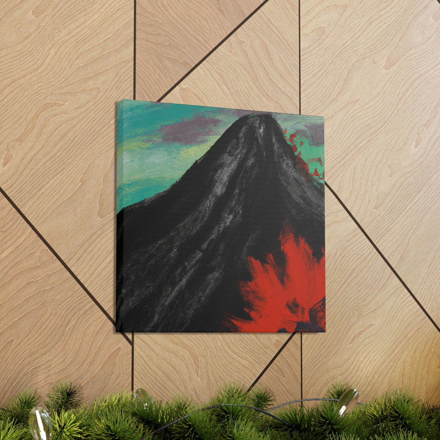 Volcano in Eruption - Canvas