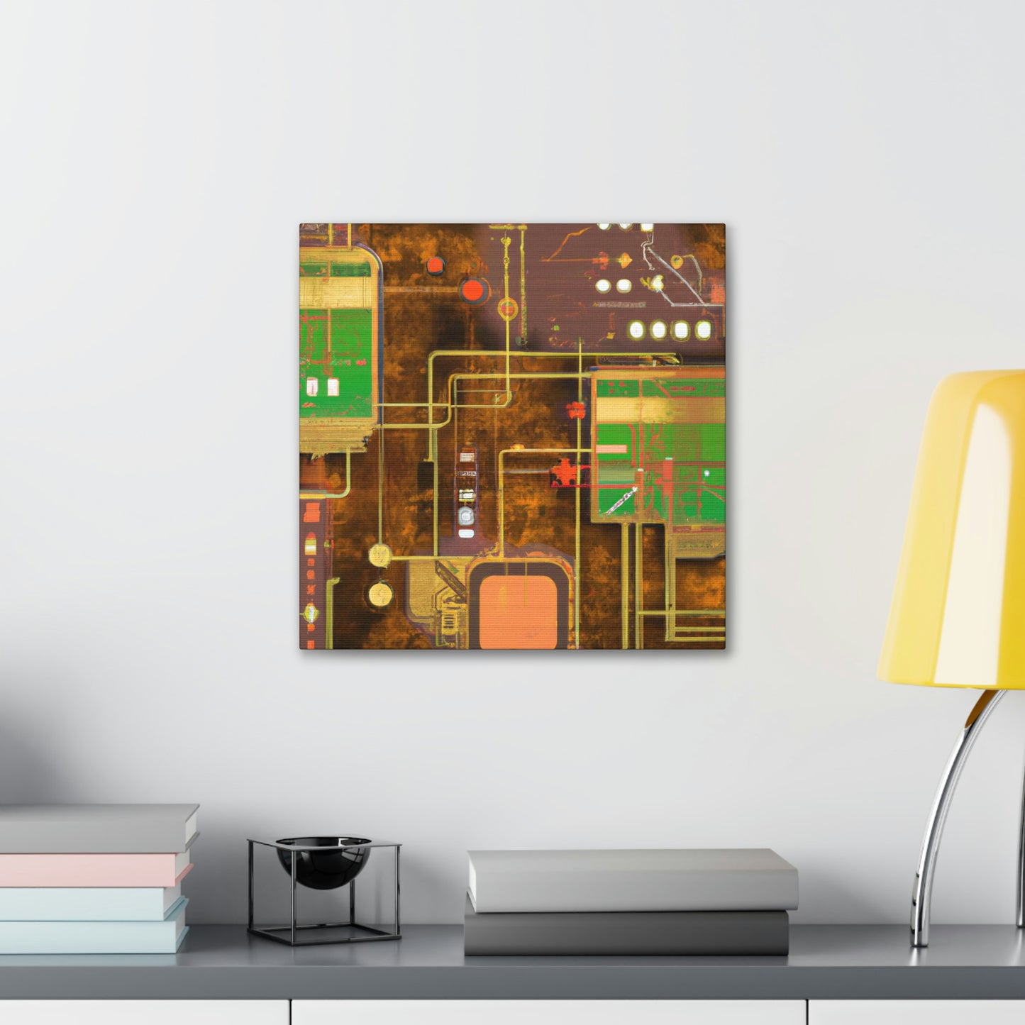 "The Technological Metropolis" - Canvas