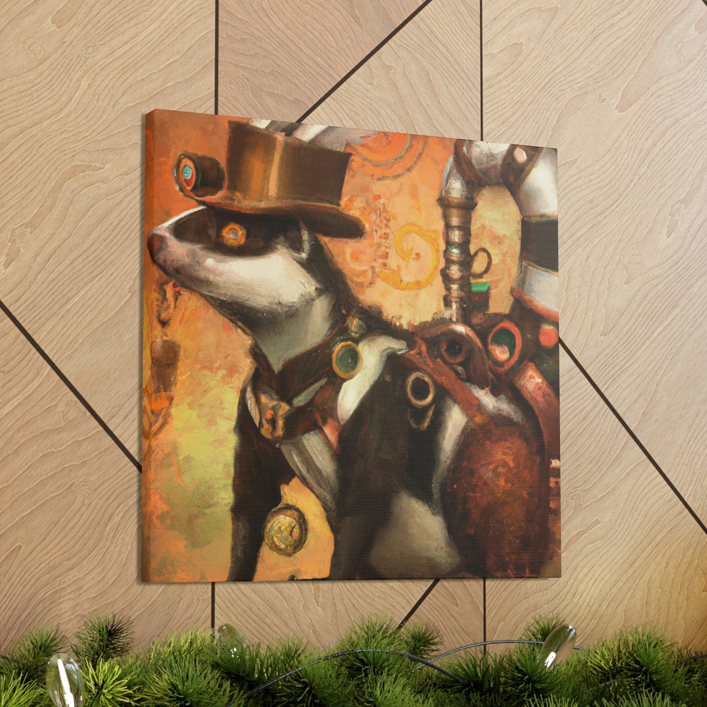 Skunk In Steam-Time - Canvas