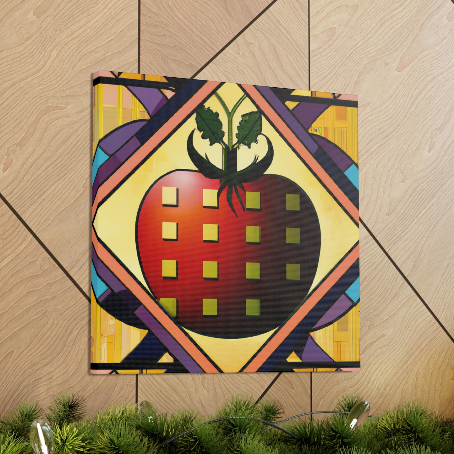 Tasty Art Deco Tomato - Canvas