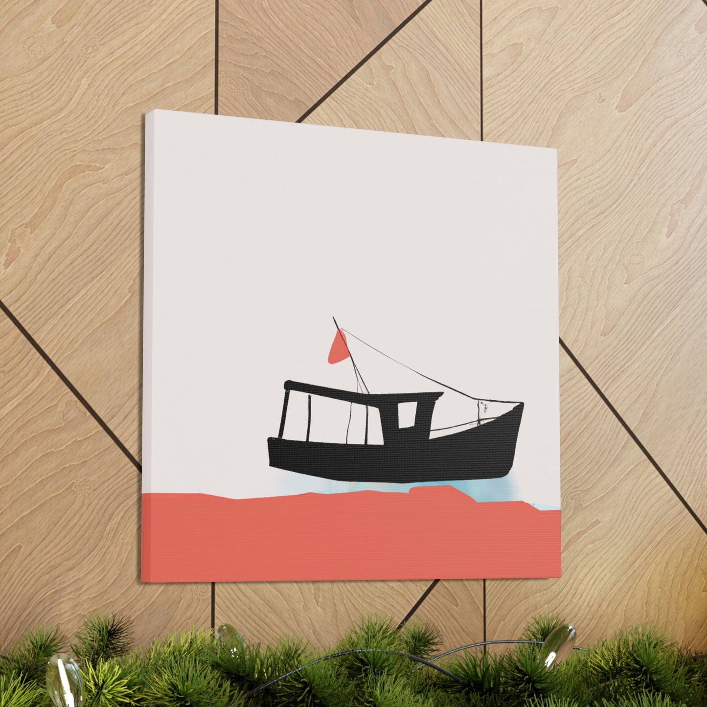 Fishing Boat Minimalism - Canvas