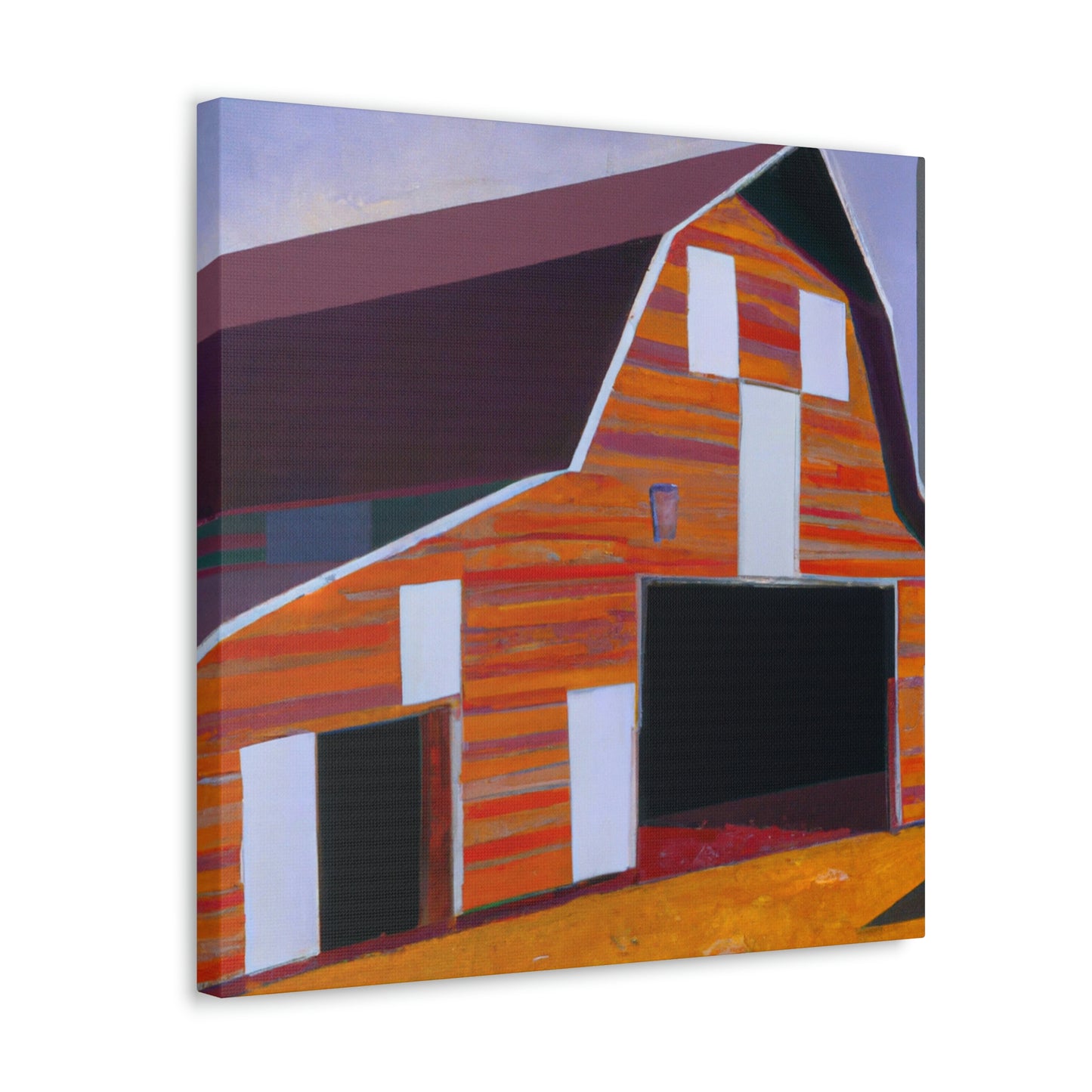 "Deco Barn Sunrise" - Canvas