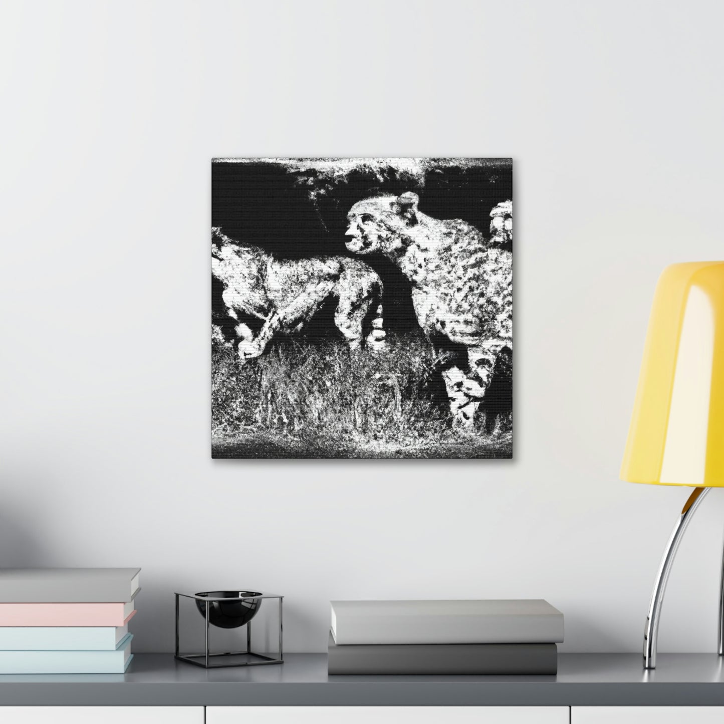 Cheetah in Abstract Form - Canvas