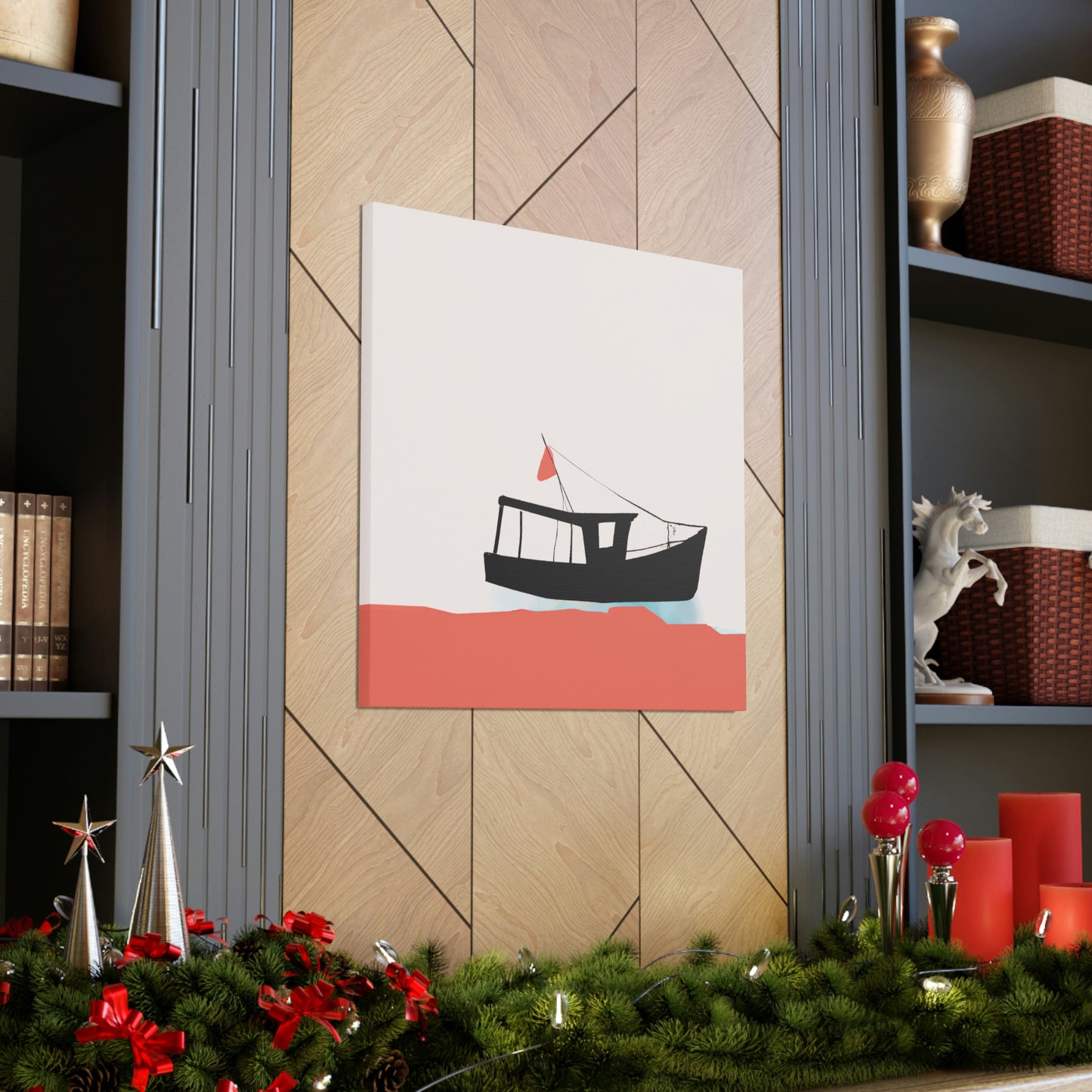 Fishing Boat Minimalism - Canvas