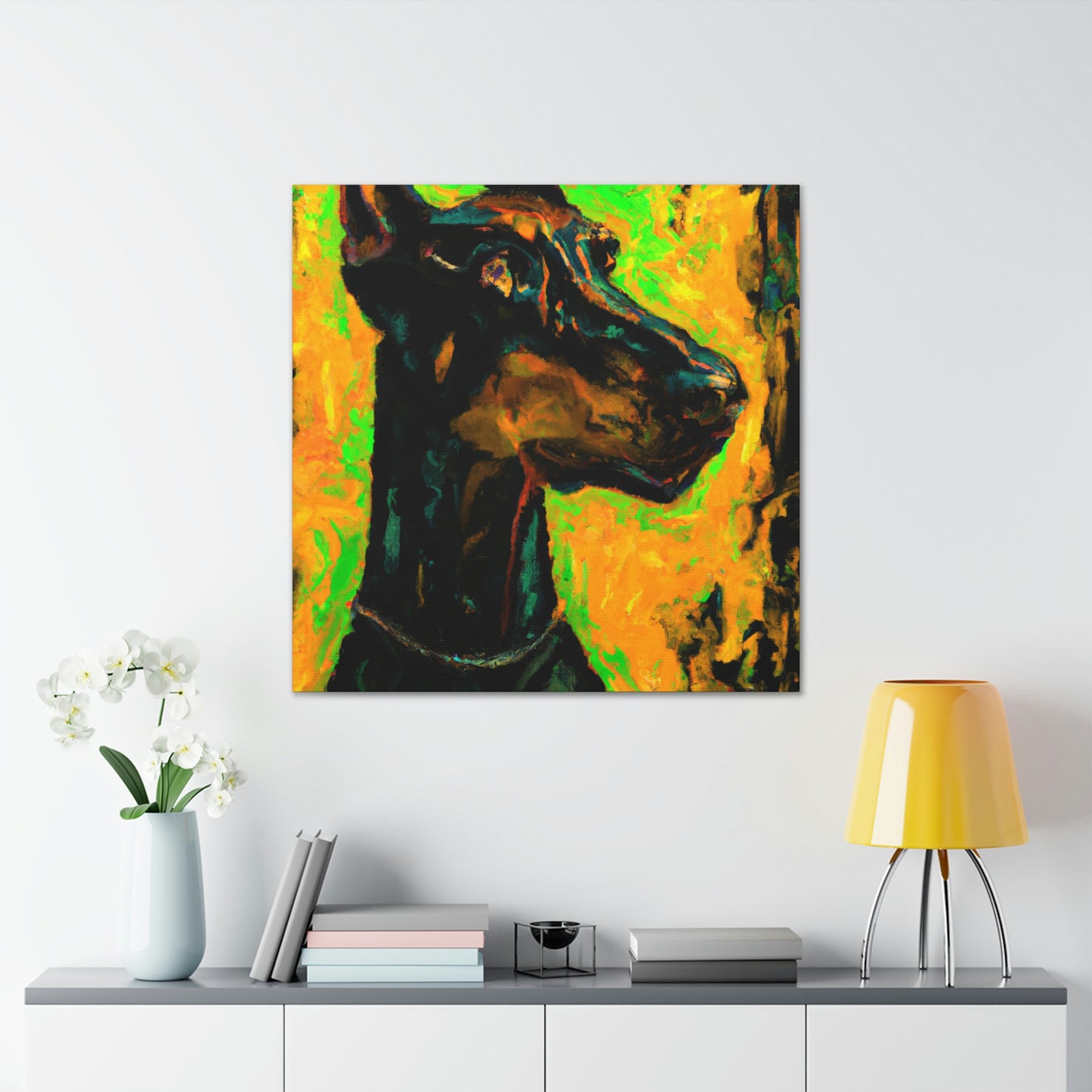 Doberman in Expressionism - Canvas