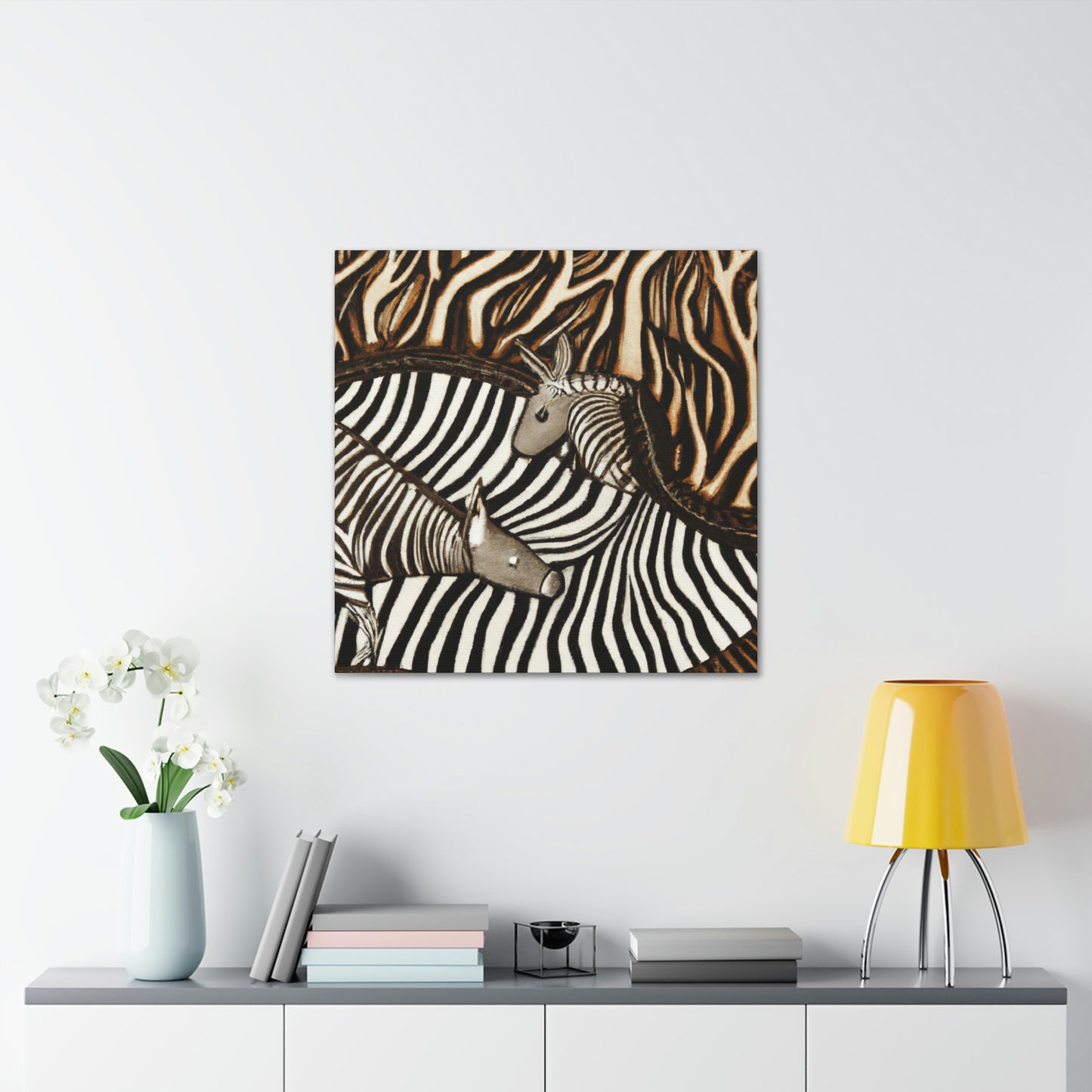 Zebra in Art Deco - Canvas