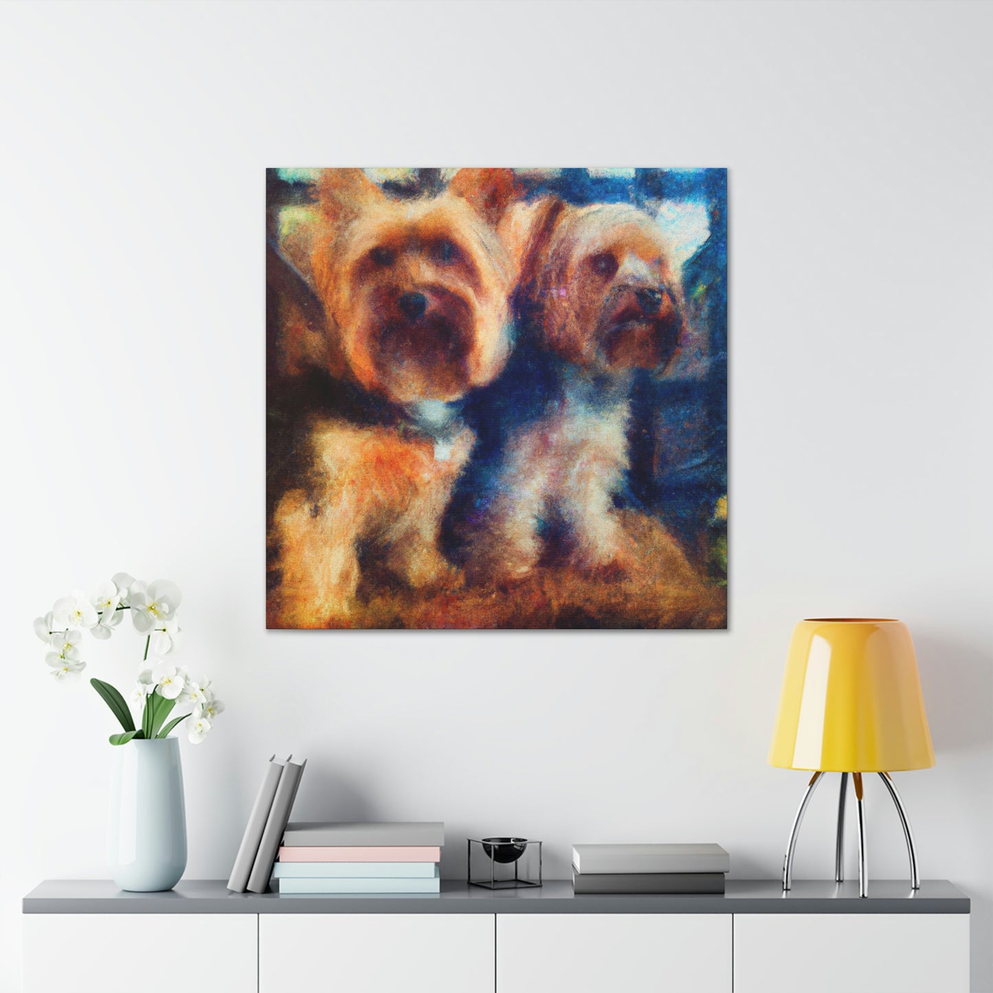 Puppy Love Impressionism - Canvas