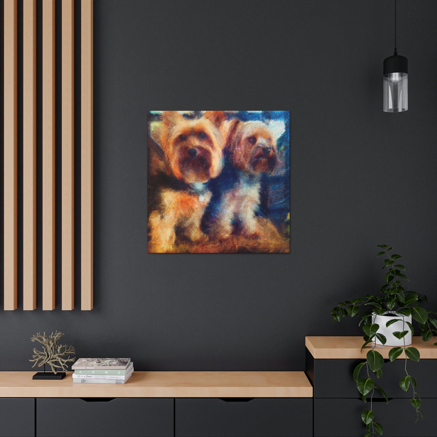 Puppy Love Impressionism - Canvas