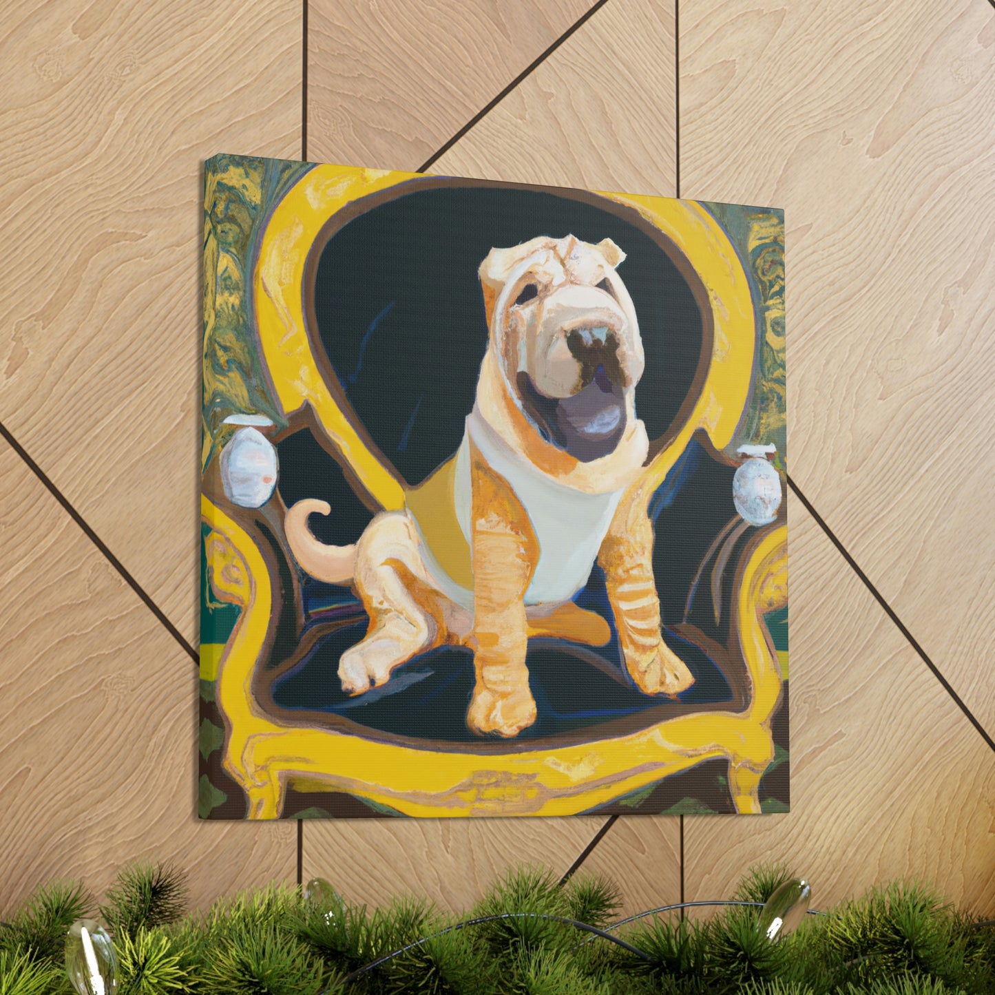 "Shining Shar Pei Splendor" - Canvas