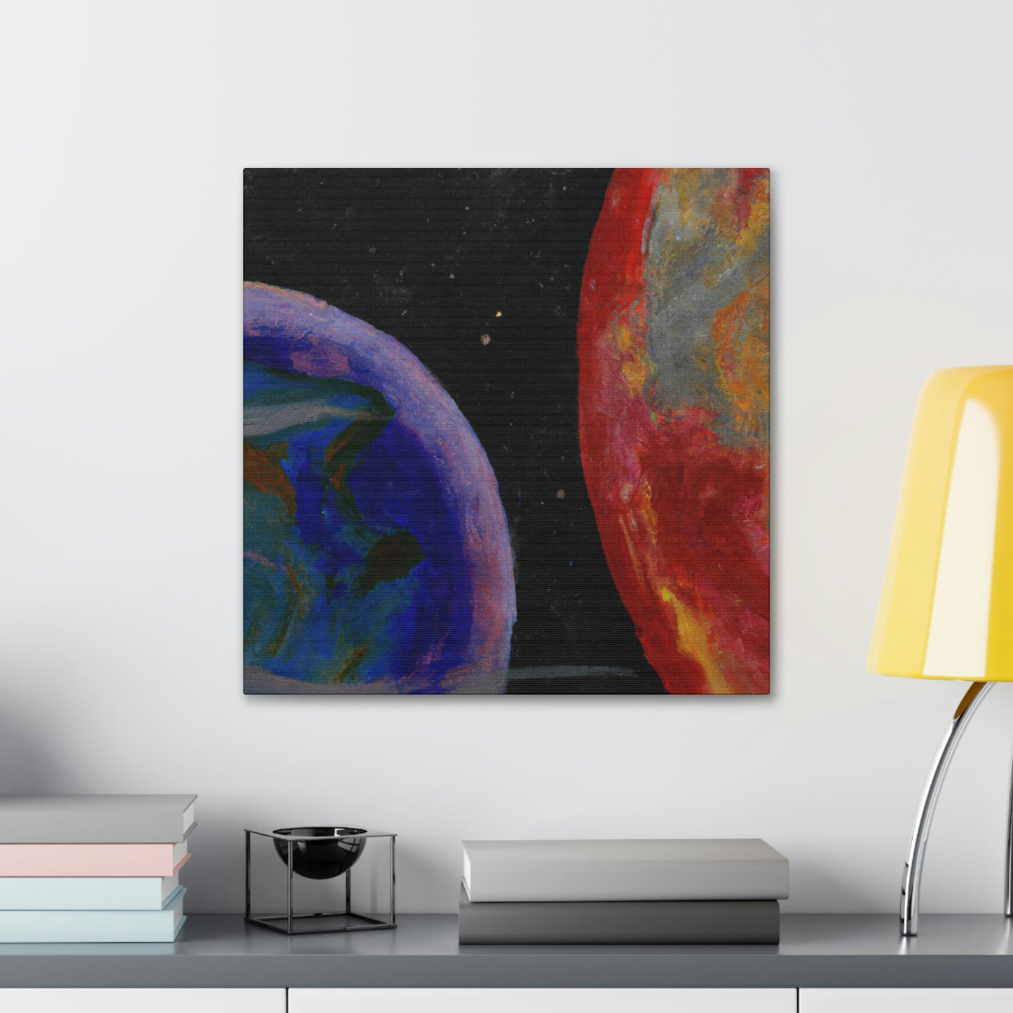 Earth's Cosmic Colors - Canvas