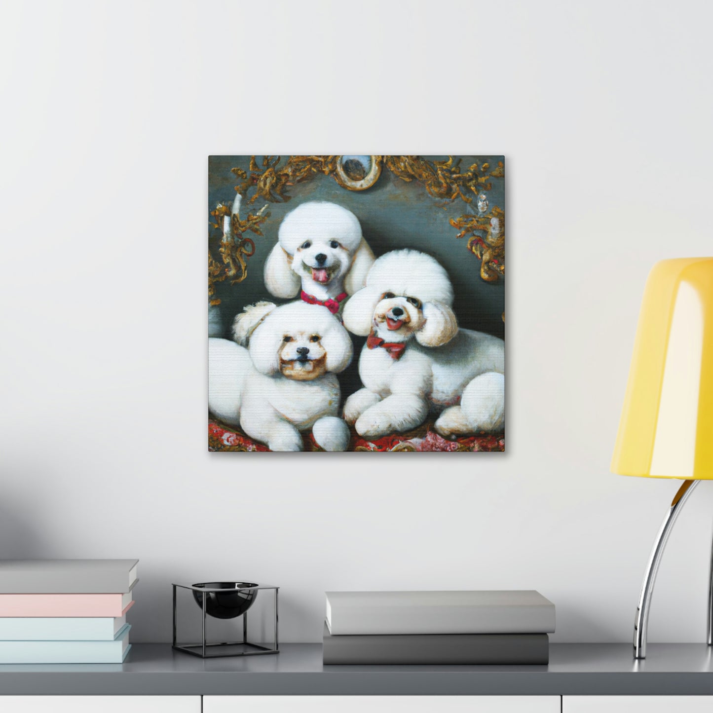 "Bichon Frise Palette" - Canvas