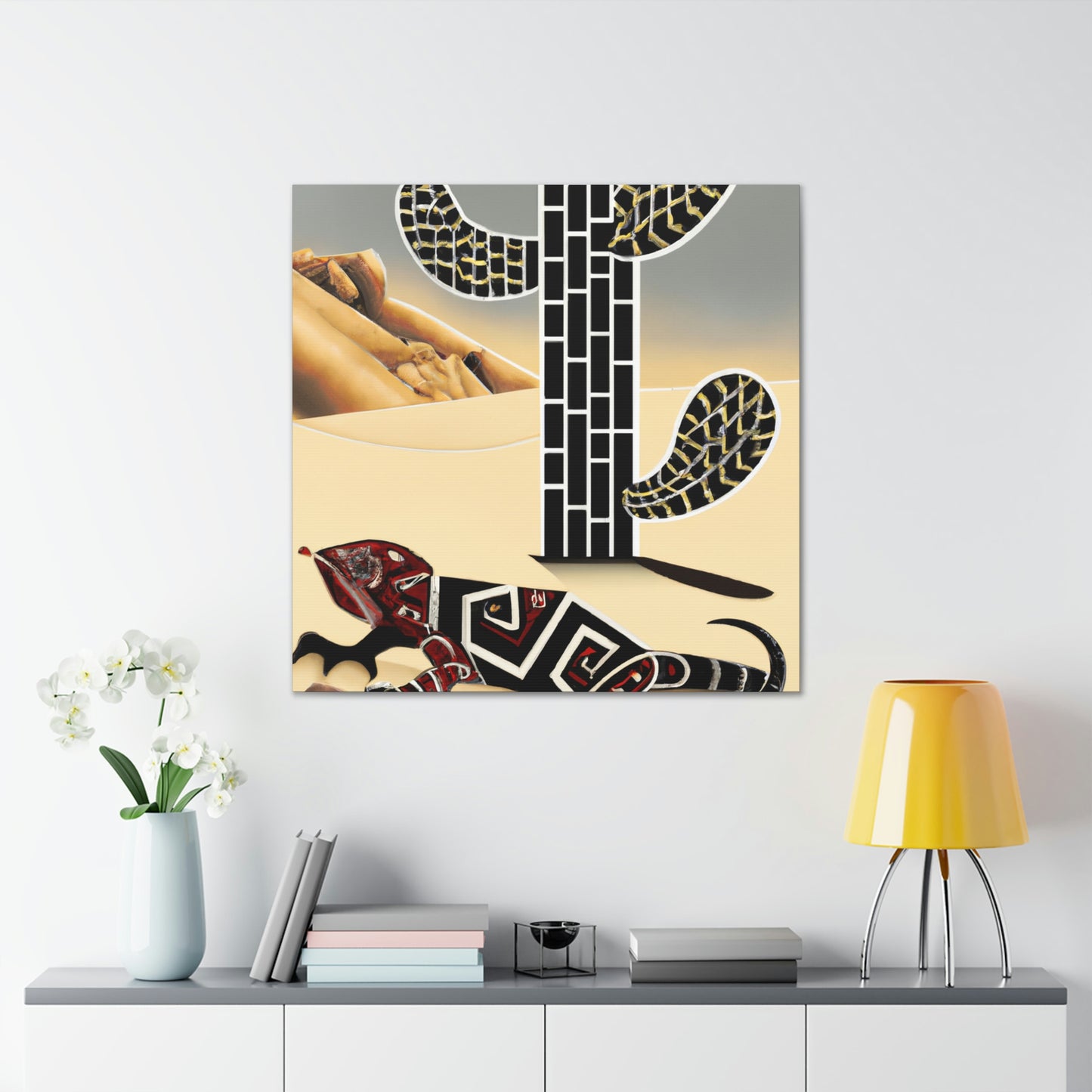 "Gila Monster Glittering Dream" - Canvas