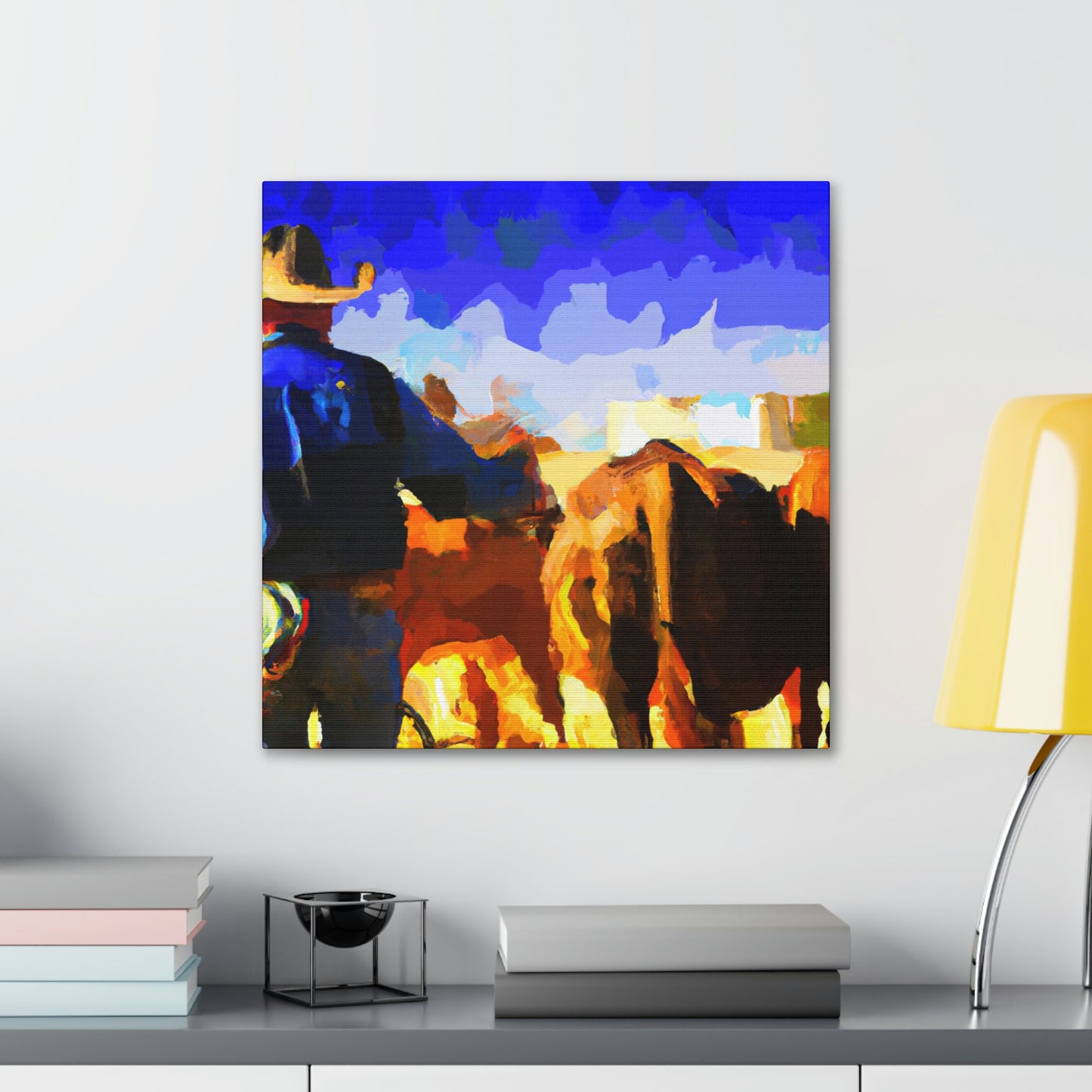 Rural Cattle Triumph - Canvas