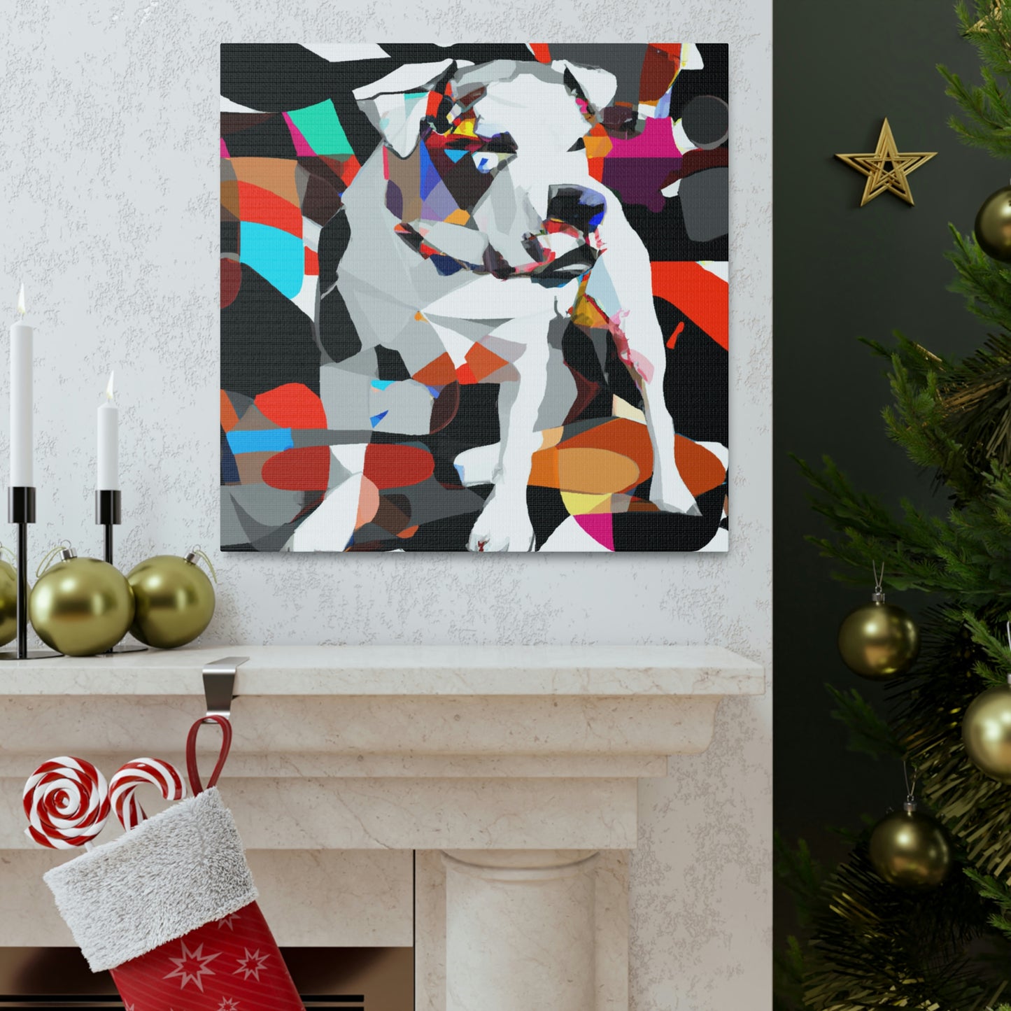 "American Bulldog Iconography" - Canvas