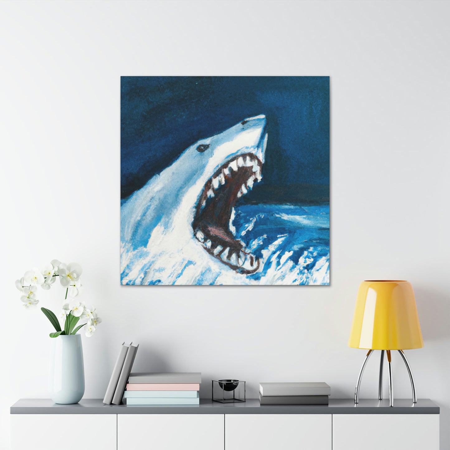 Great White Terror - Canvas