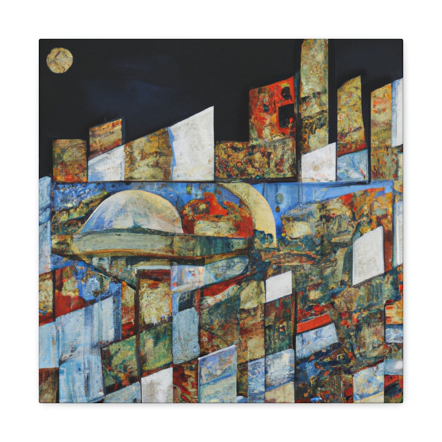 "Urban Reflection mosaic" - Canvas