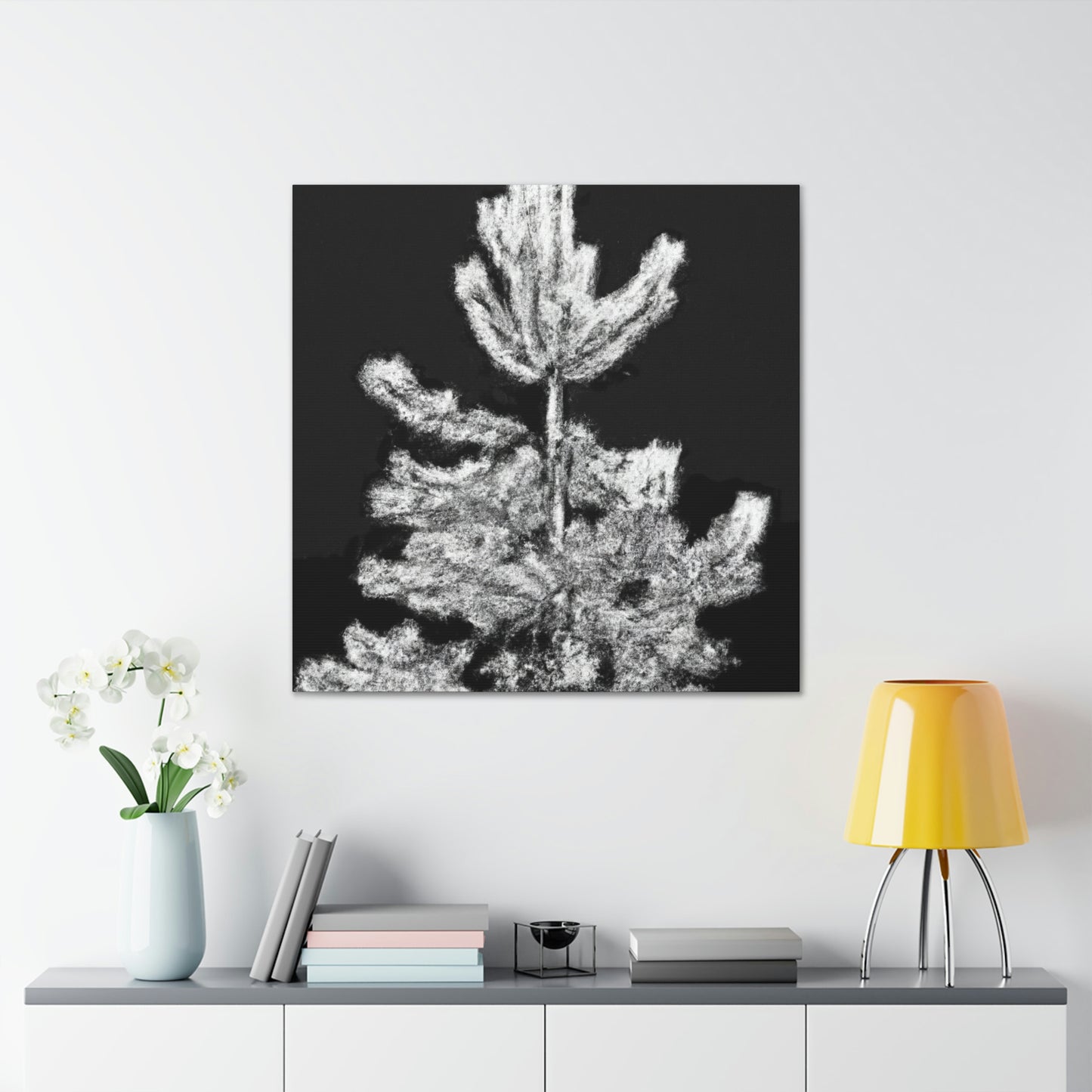 "Pine Trees in Deco" - Canvas