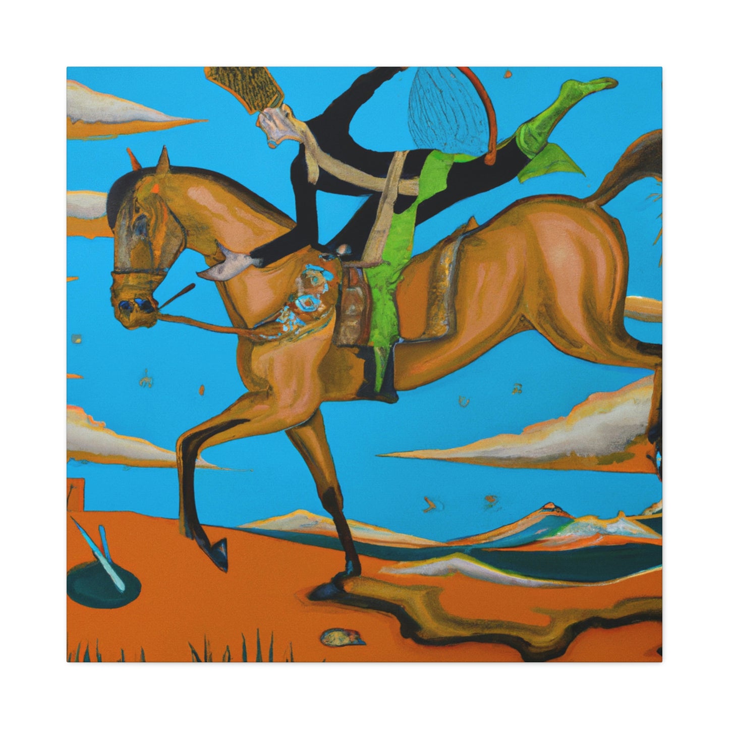 Cavalryman's Dream Vision - Canvas