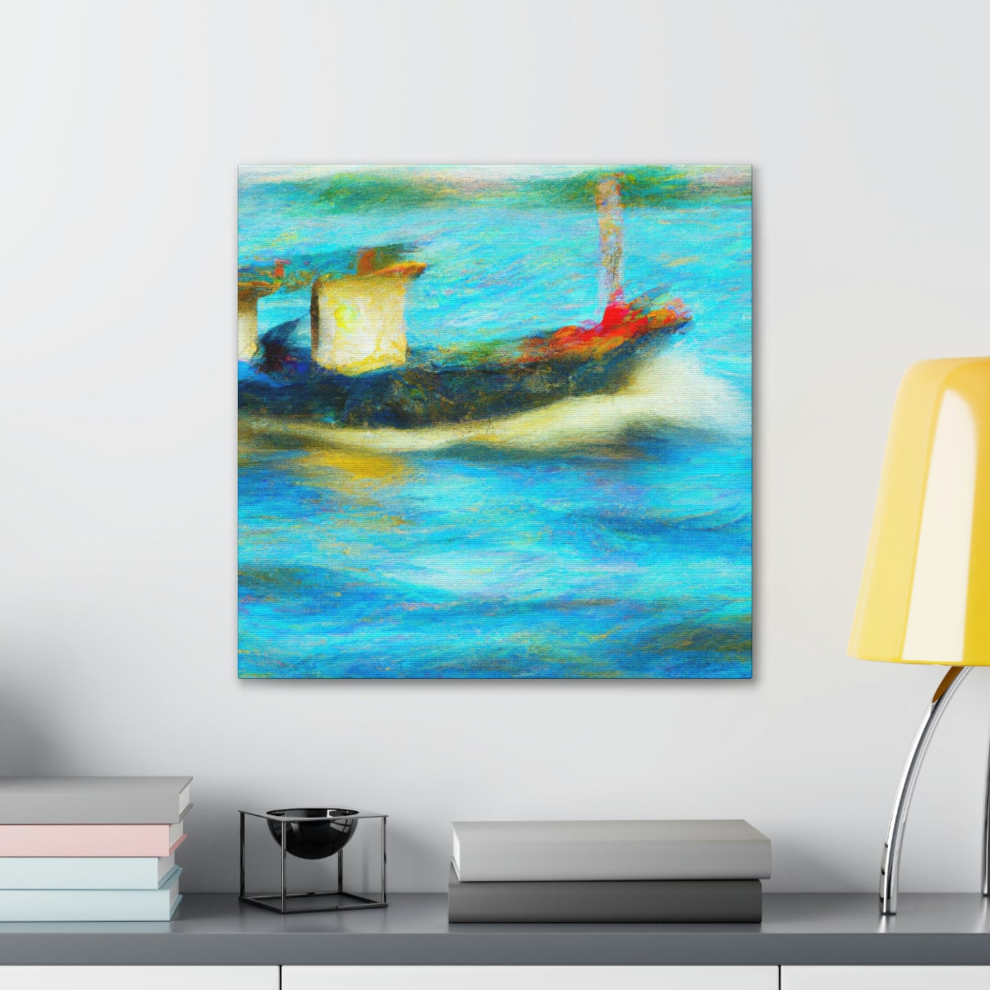 Boats on the Shore - Canvas