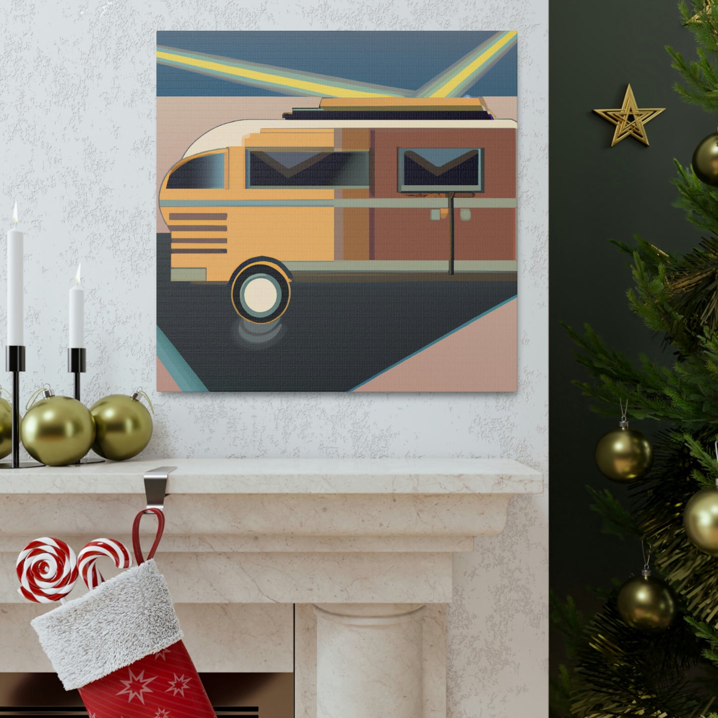 "Camper Van Jubilee" - Canvas