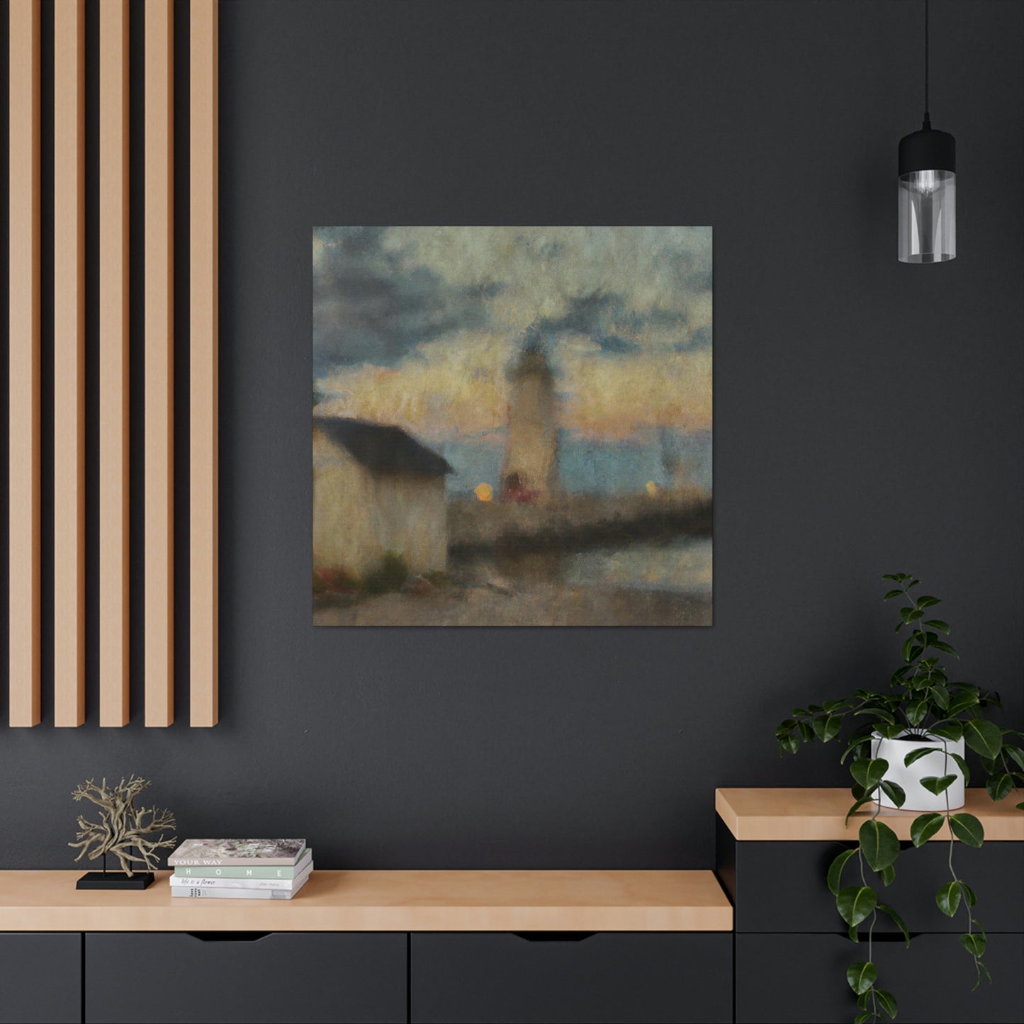 "Lighthouse on the Coast" - Canvas