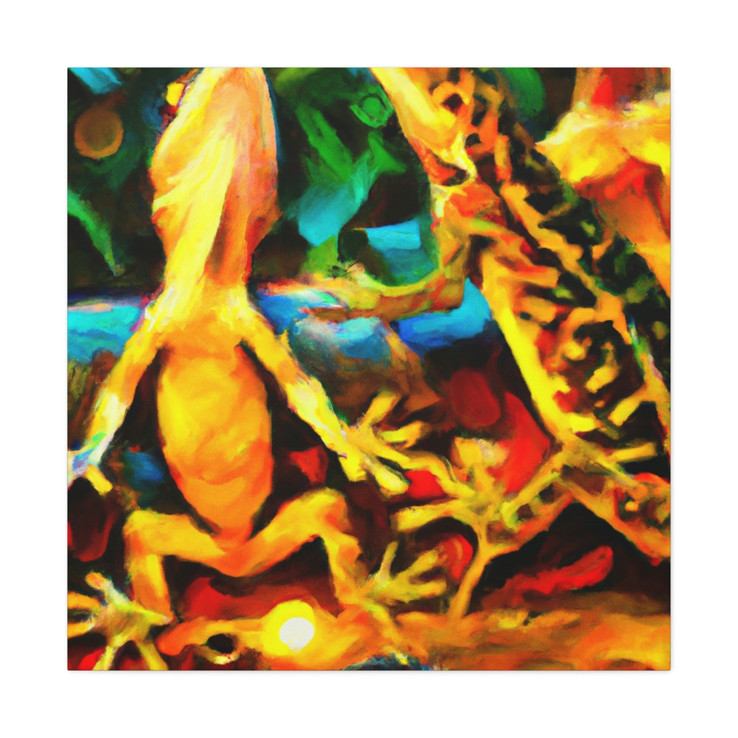 "Lizards in Impressionism" - Canvas