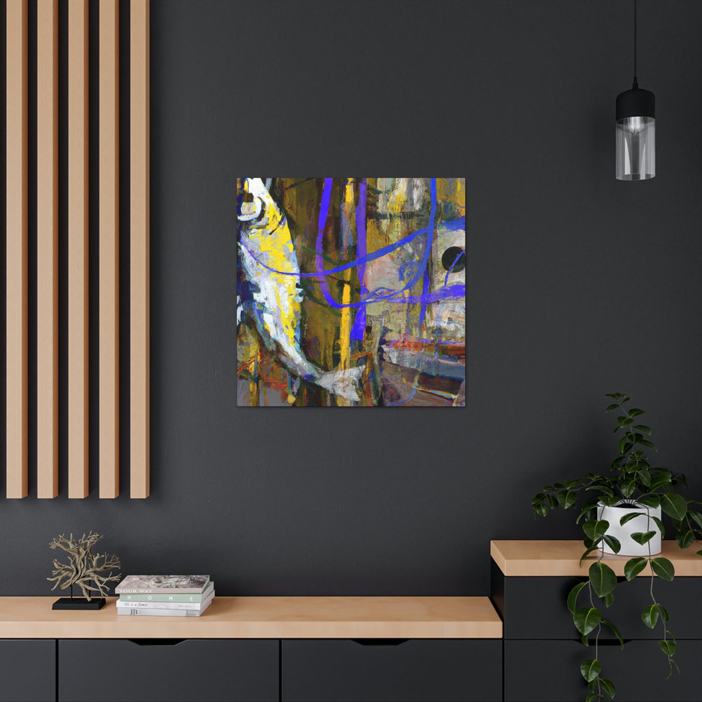 "Walleye Dance of Color" - Canvas