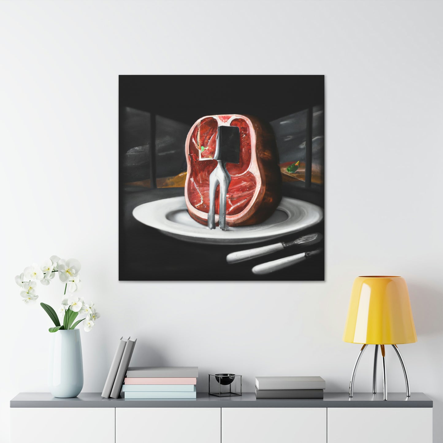 "Steak in Surrealism" - Canvas