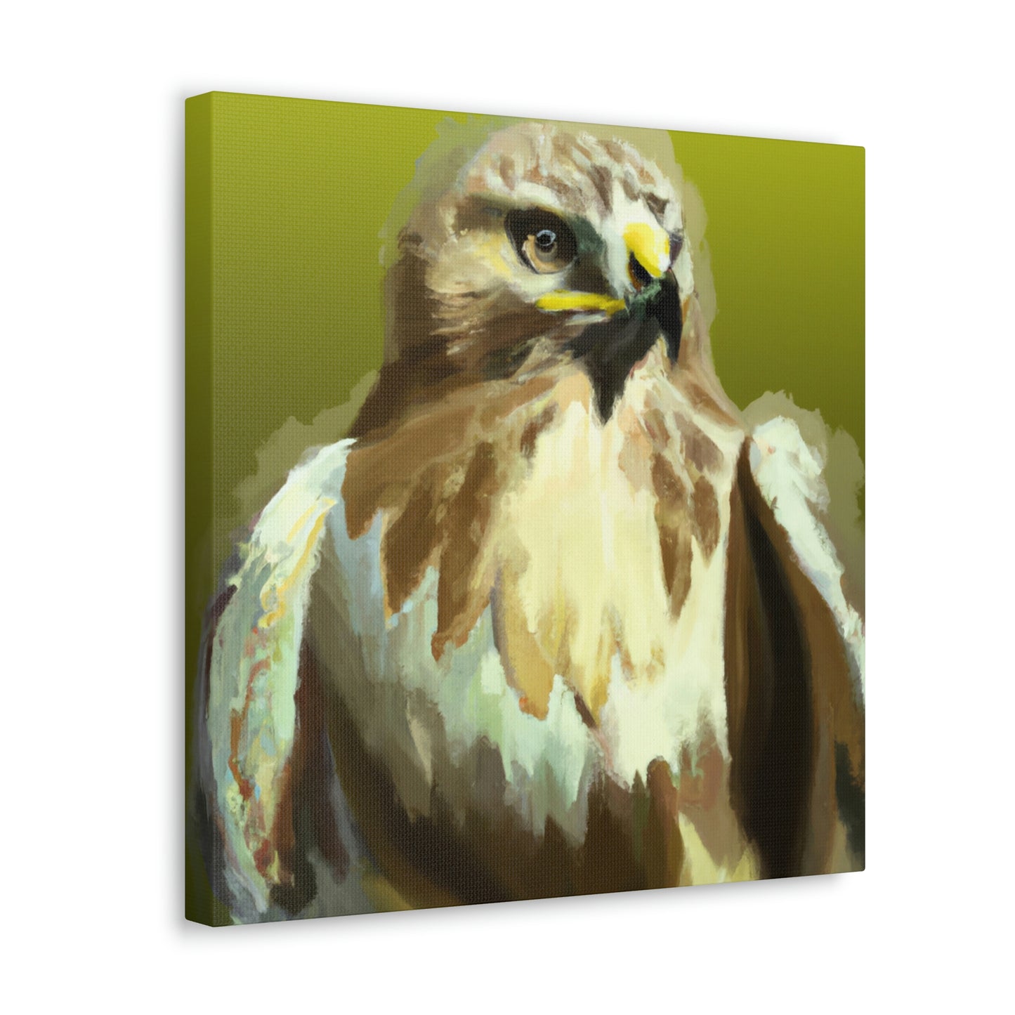 "Hawk in Flight Reflection" - Canvas