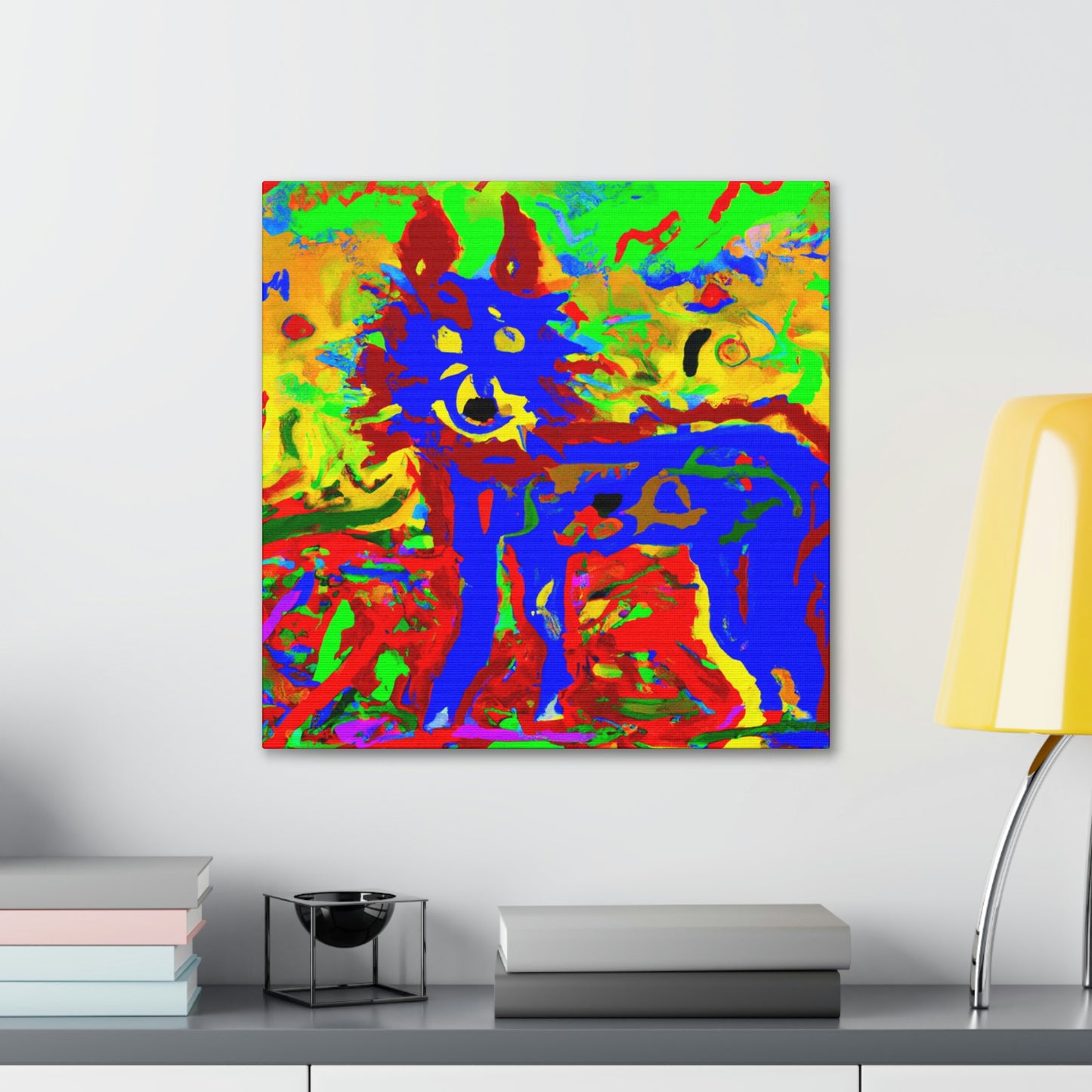 "Coyote Dance in Color" - Canvas