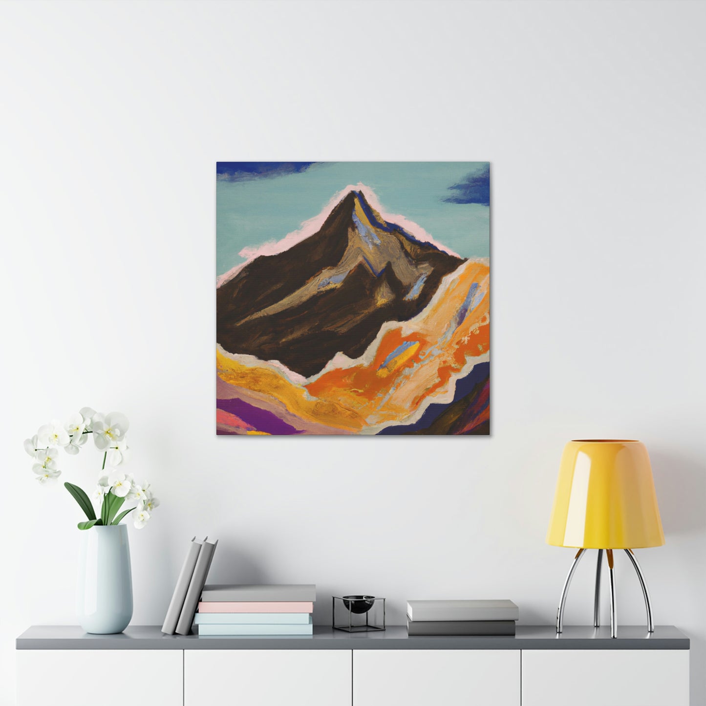 Mountains in Moonlight - Canvas