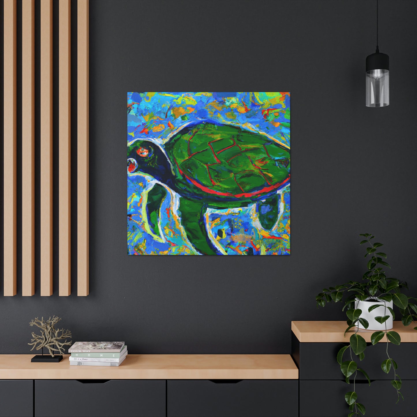 "Sea Turtle Emergence" - Canvas