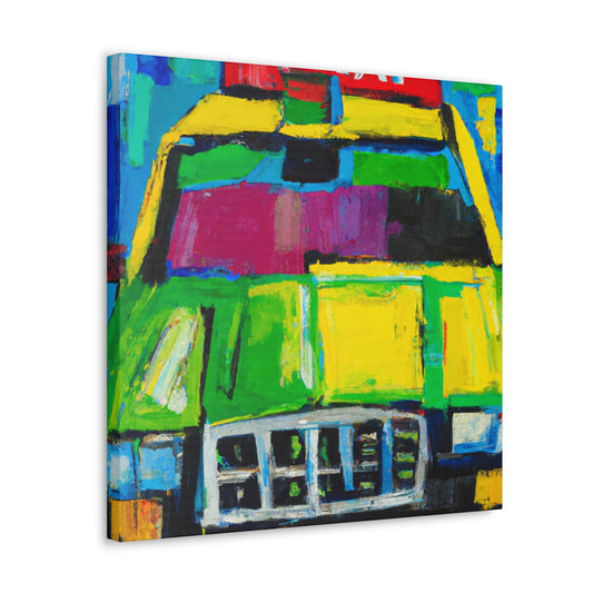 "Taxi NYC Twilight" - Canvas