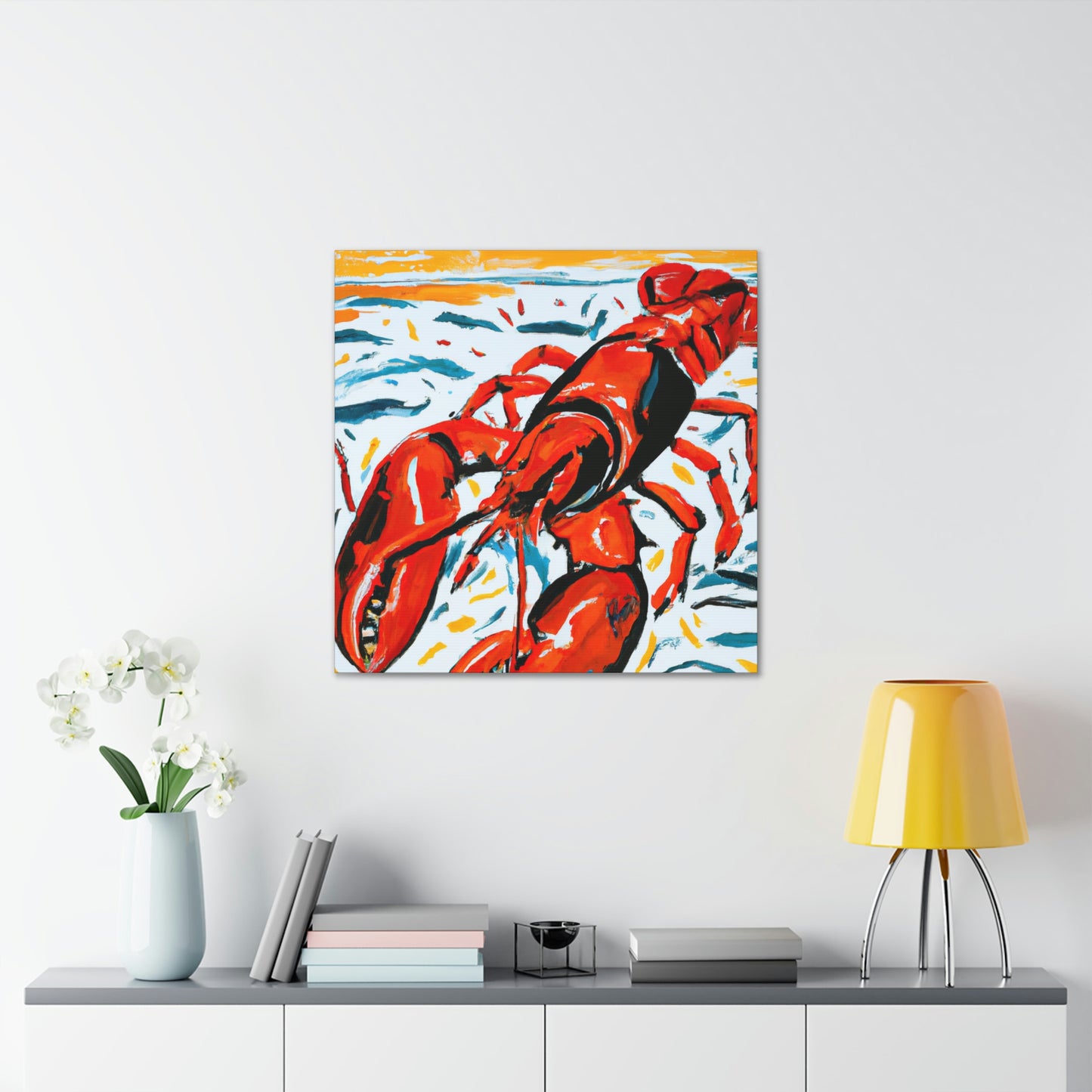 Lobster in Expressionism - Canvas