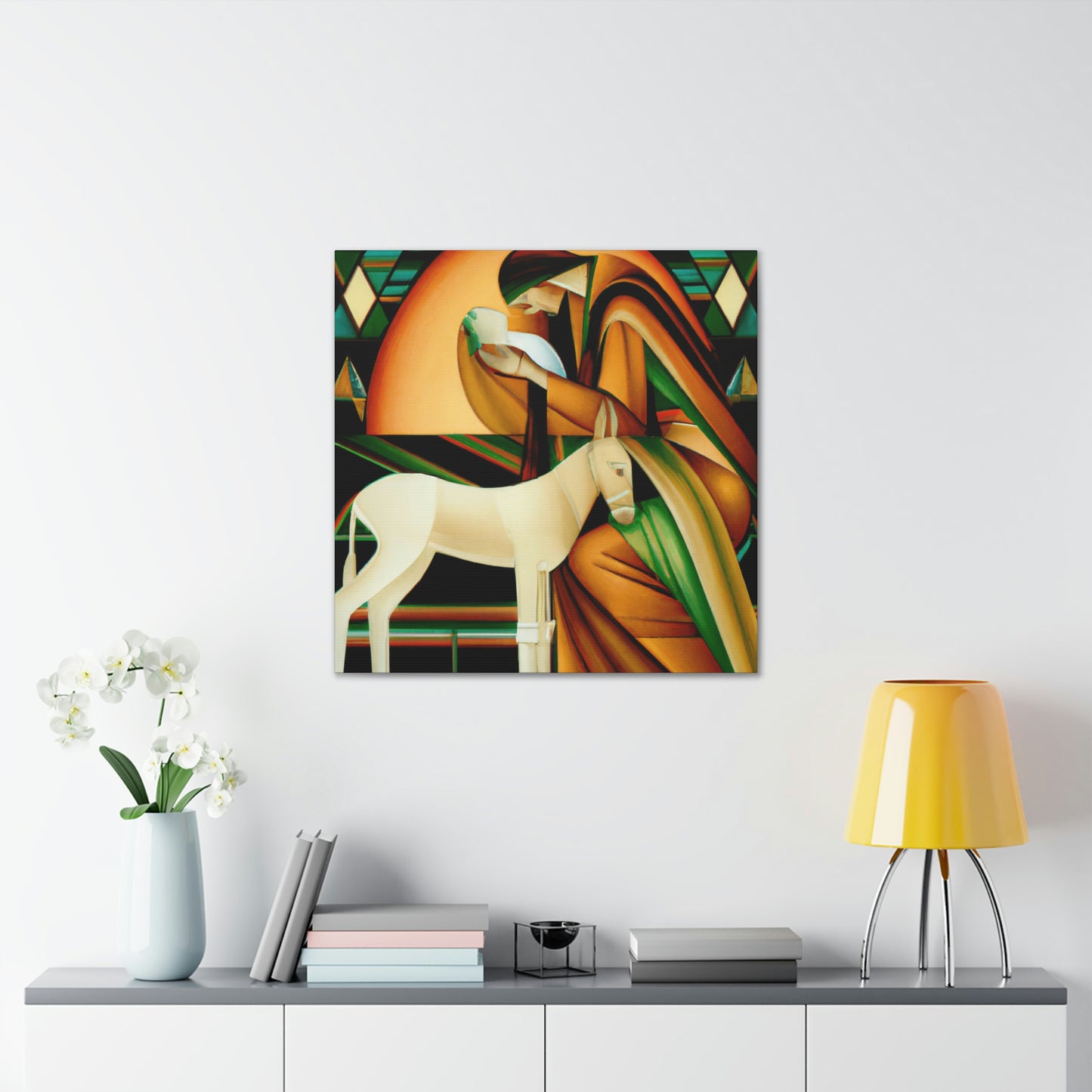 "A Deco Manger Scene" - Canvas