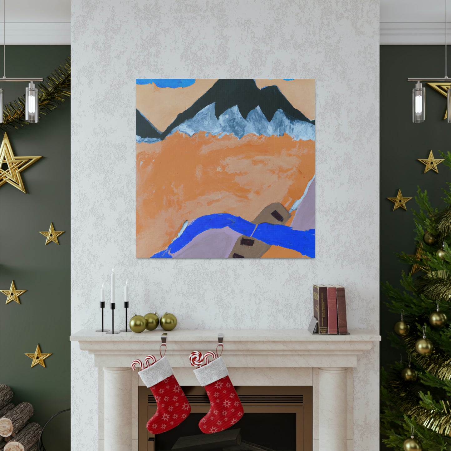 Mountain Majesty Ablaze - Canvas